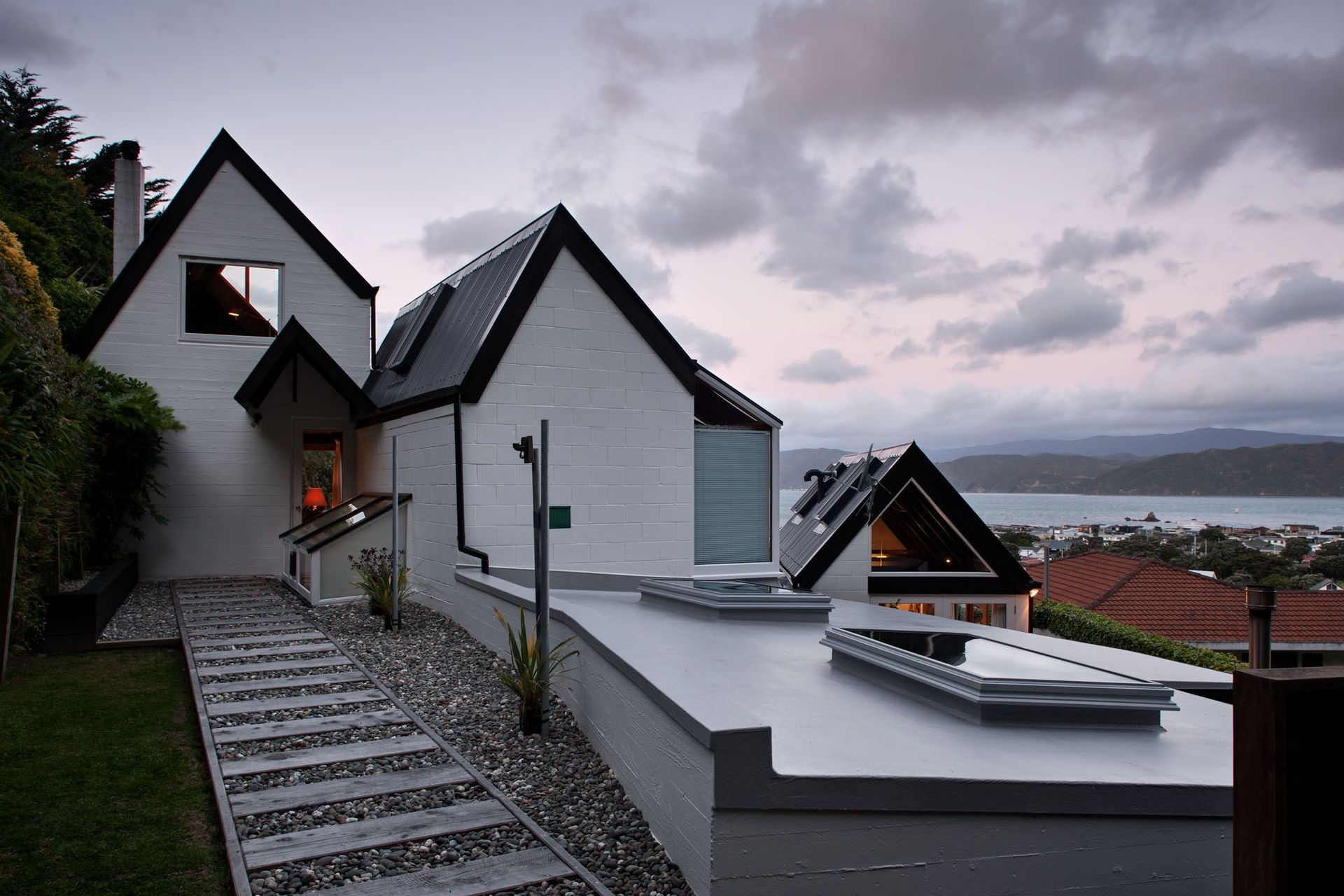 view from site looking towards extensive harbour views