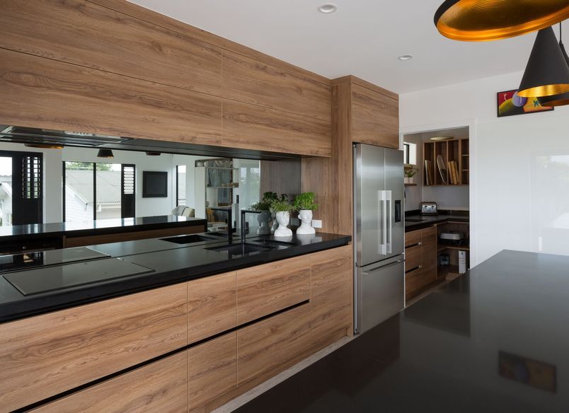 Smokey Mirror Kitchen