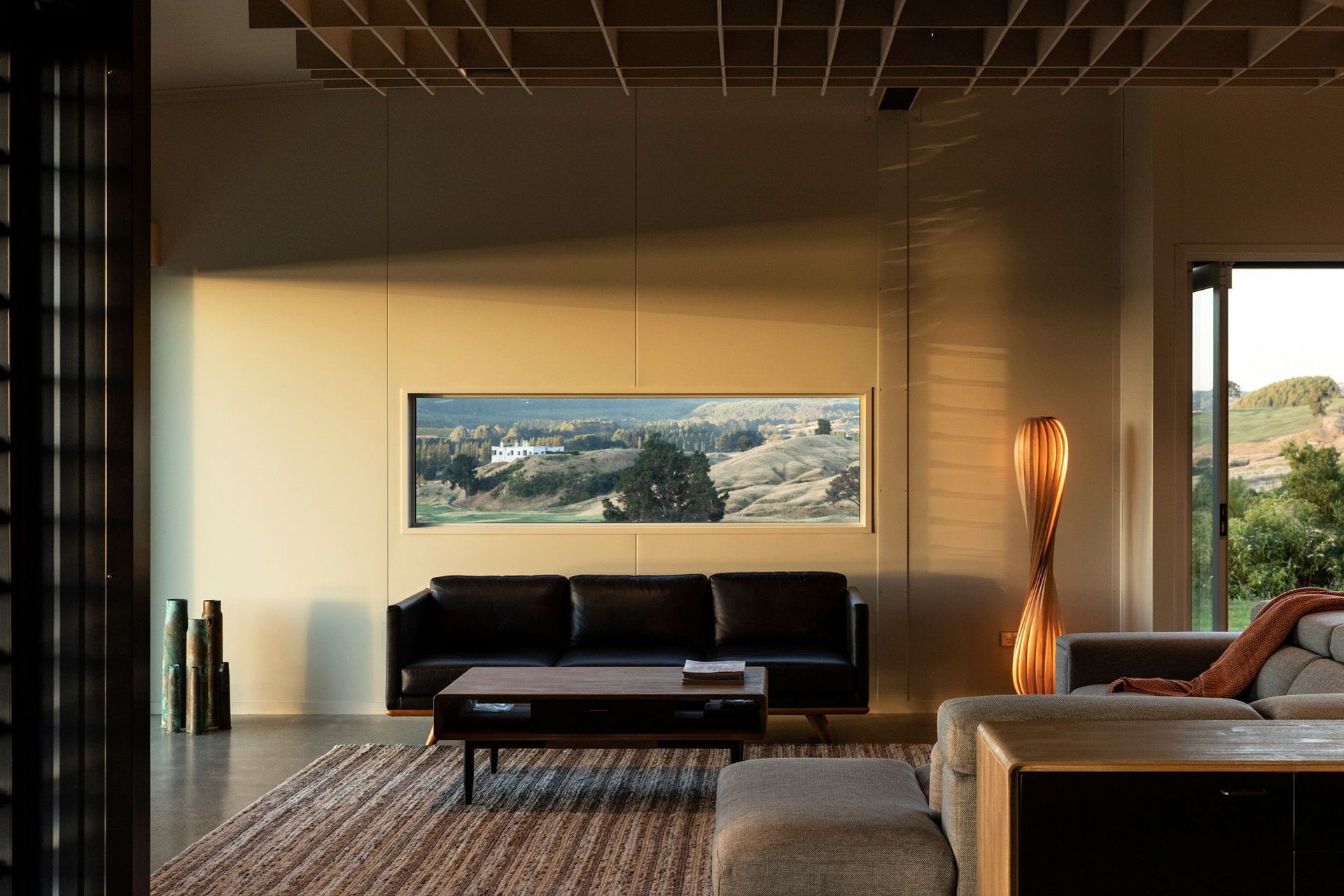 No artworks needed! The lounge features a picture window framing a 'chocolate box' view over the golf course and Kinloch Lodge. Photograph: Simon Devitt.