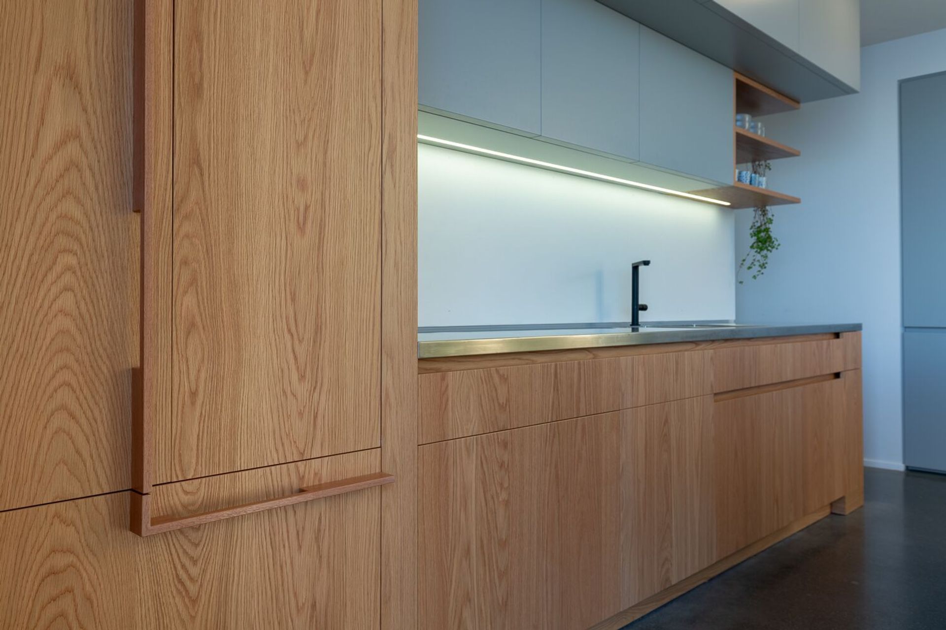 Integrated Fisher & Paykel fridge freezer