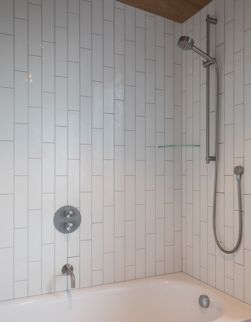 Main Bathroom - Source Series 1245 Mixer &amp; Diverter w/ Custom Spout 110mm, 21 Shower Slide &amp; Head w/ 207 Outlet