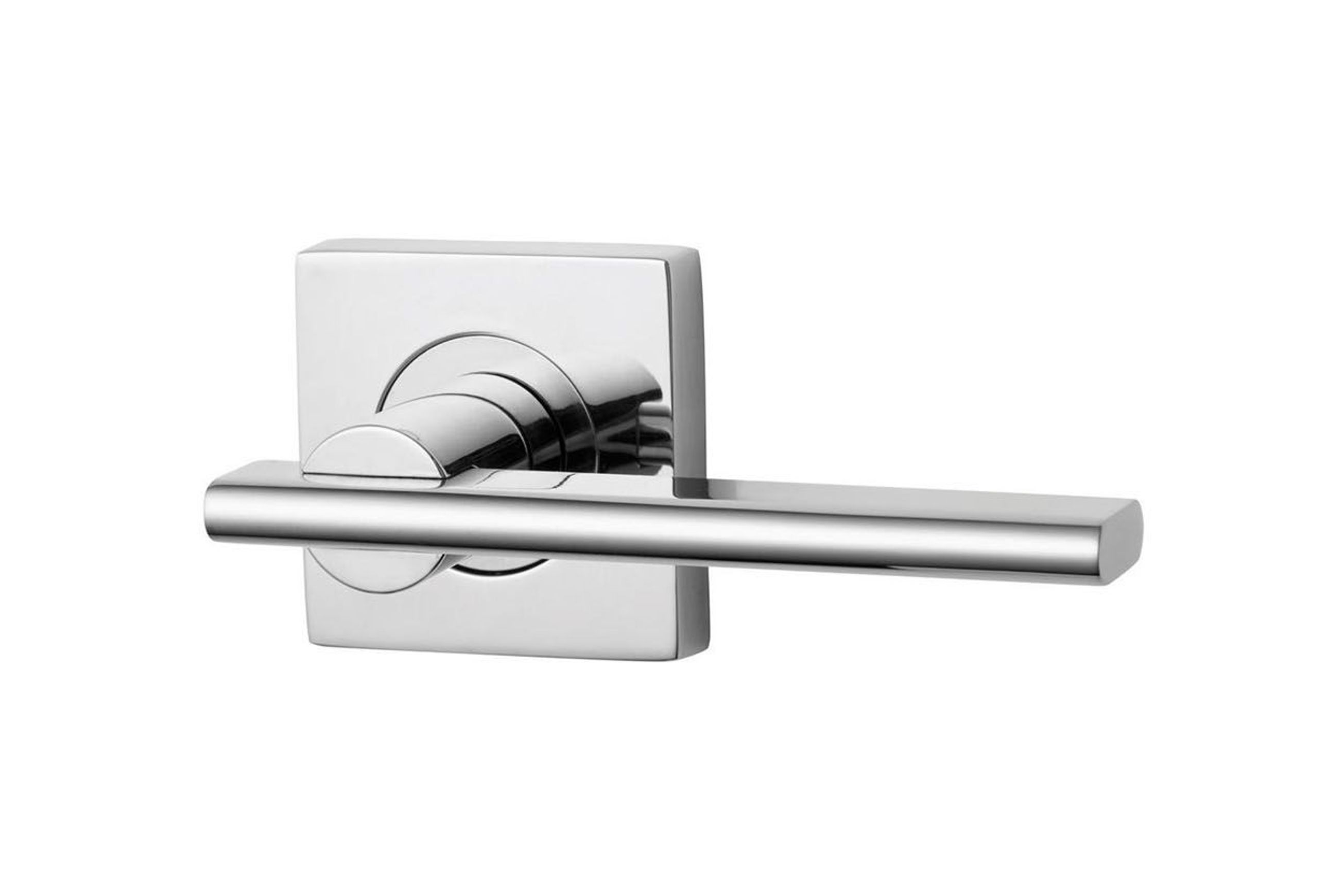 Lockwood 1420 Square Series Brass Door Handles