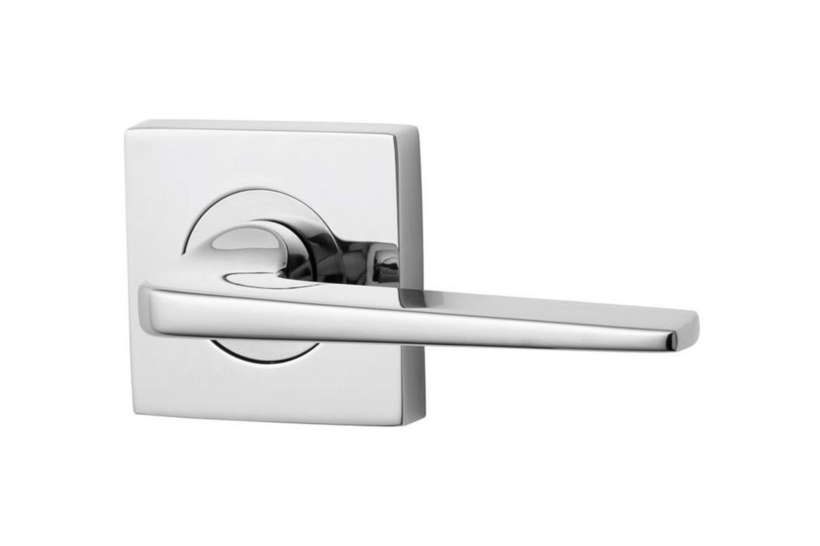Lockwood 1420 Square Series Brass Door Handles
