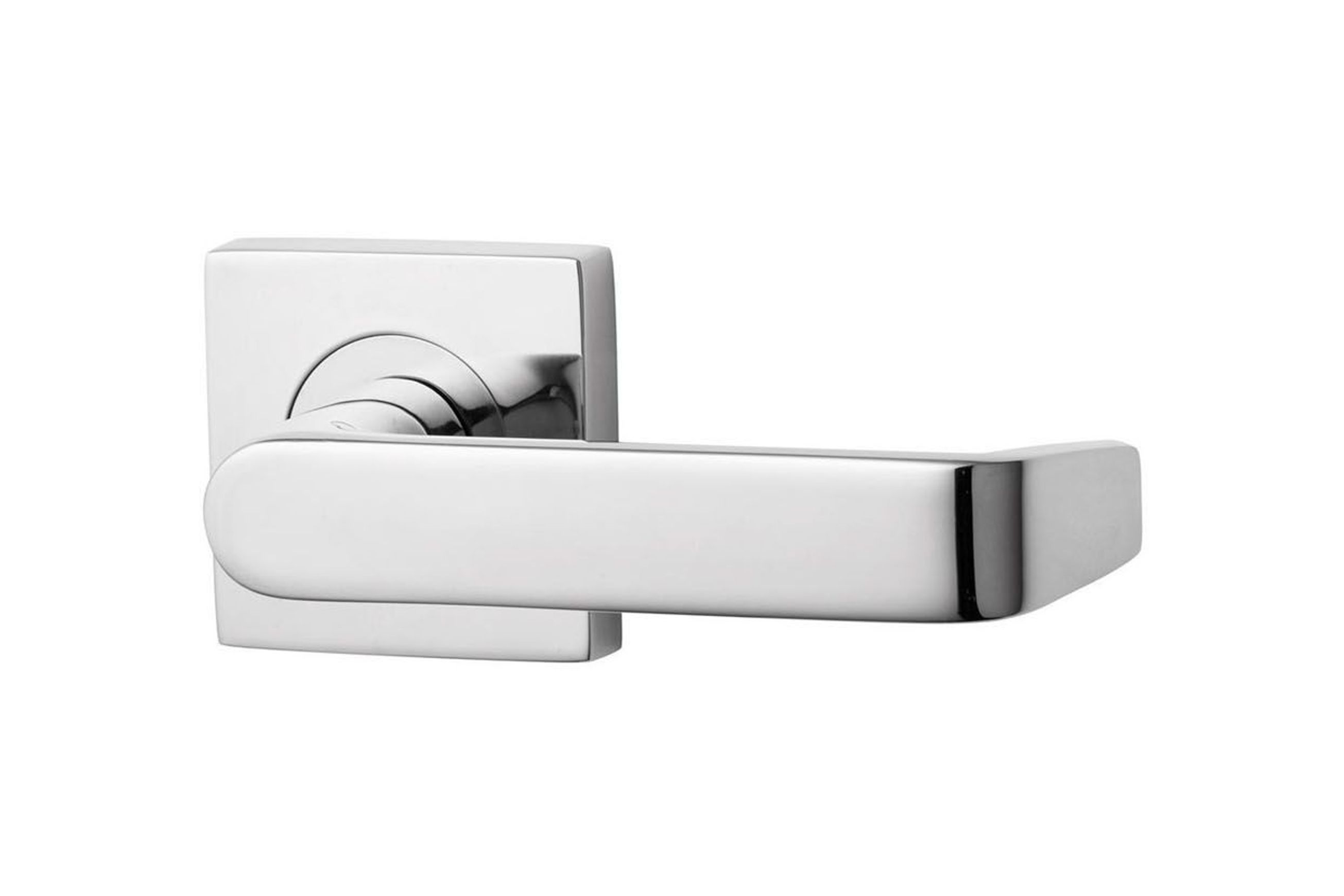 Lockwood 1420 Square Series Brass Door Handles
