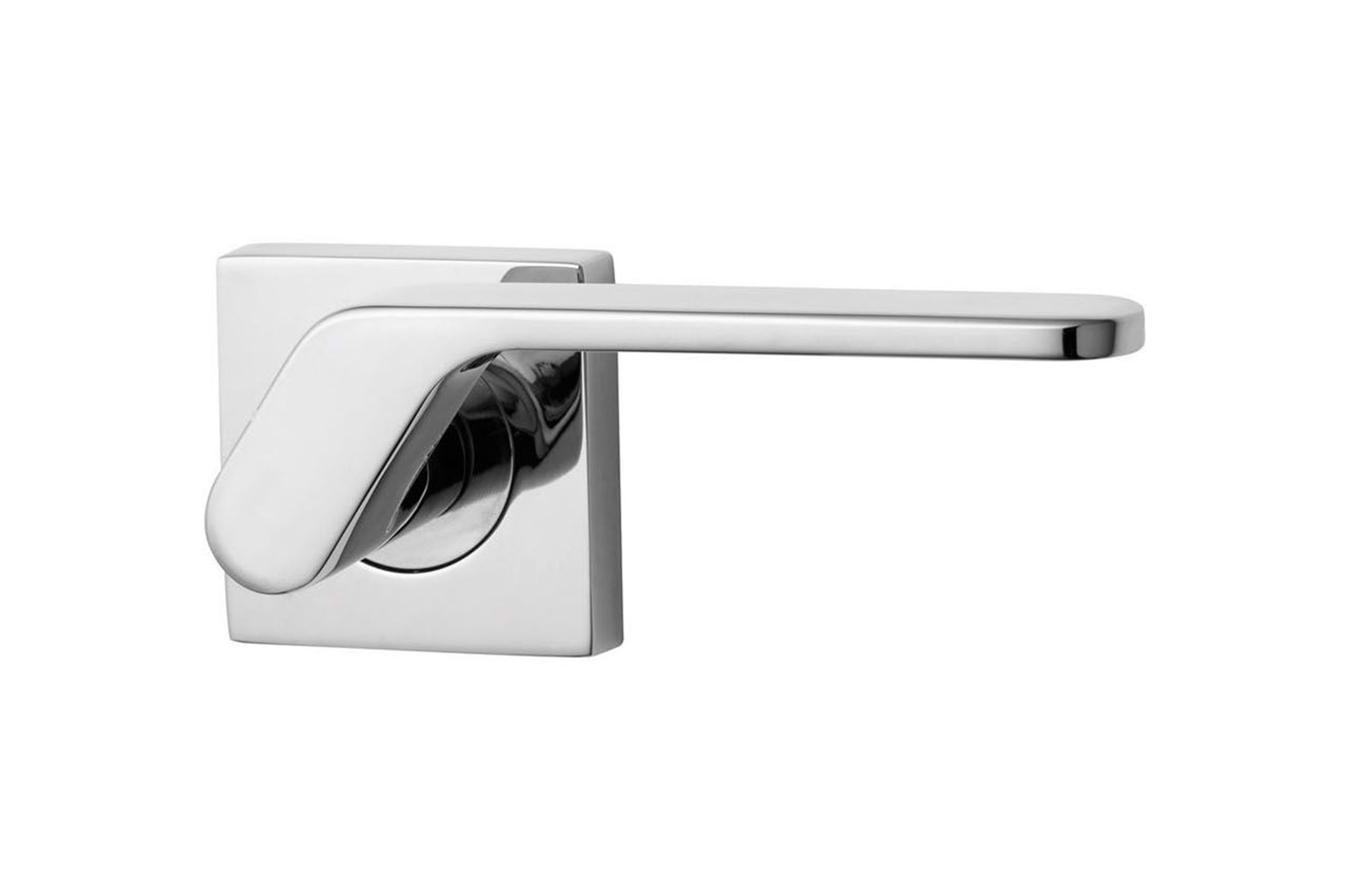 Lockwood 1420 Square Series Brass Door Handles