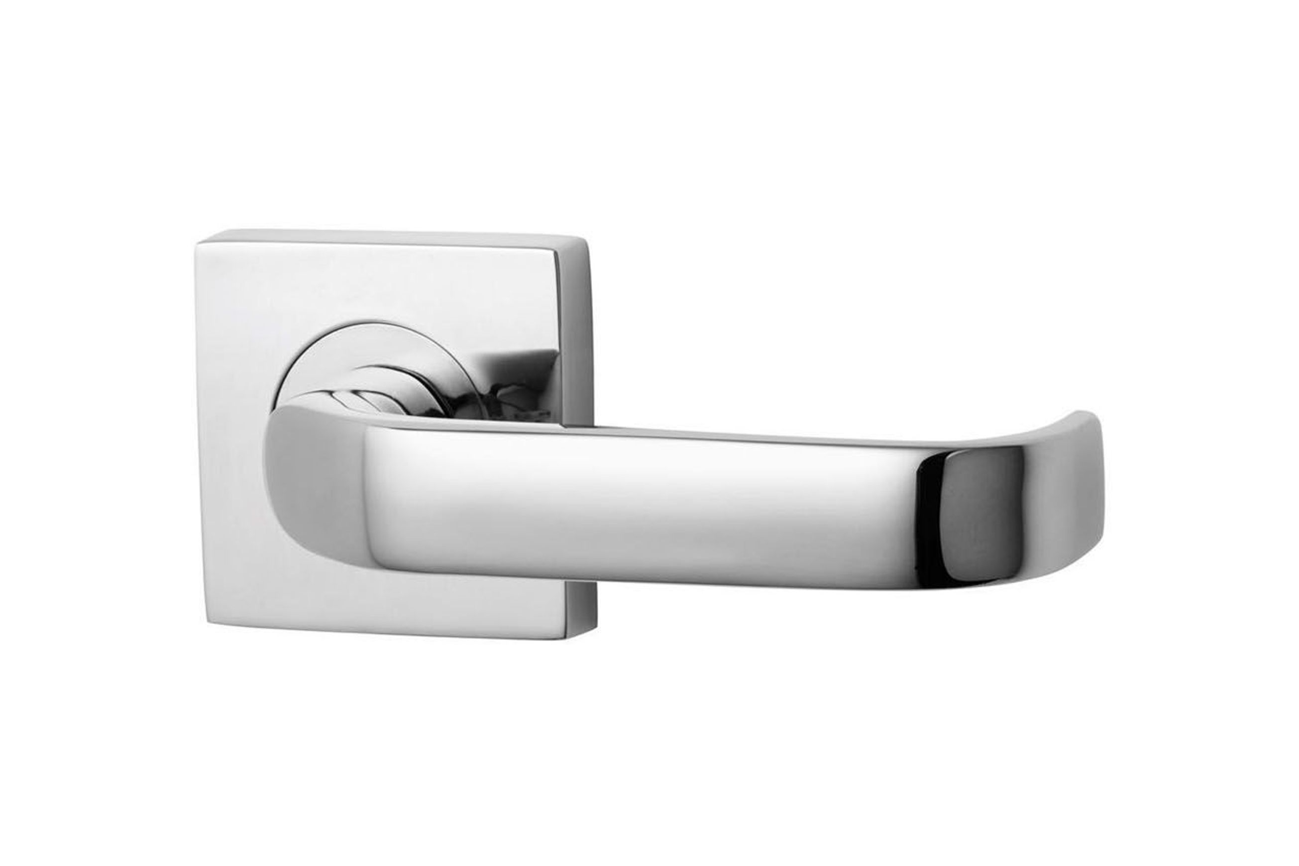 Lockwood 1420 Square Series Brass Door Handles
