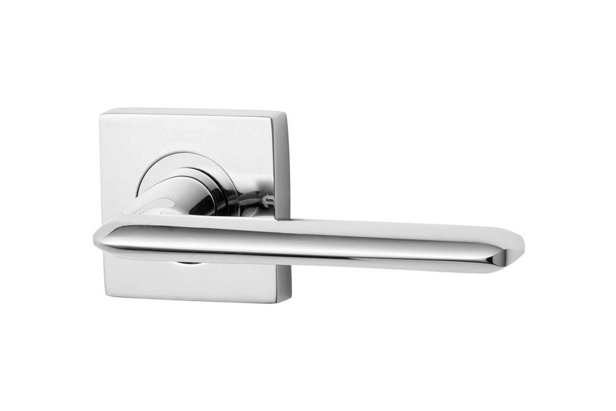 Lockwood 1420 Square Series Brass Door Handles