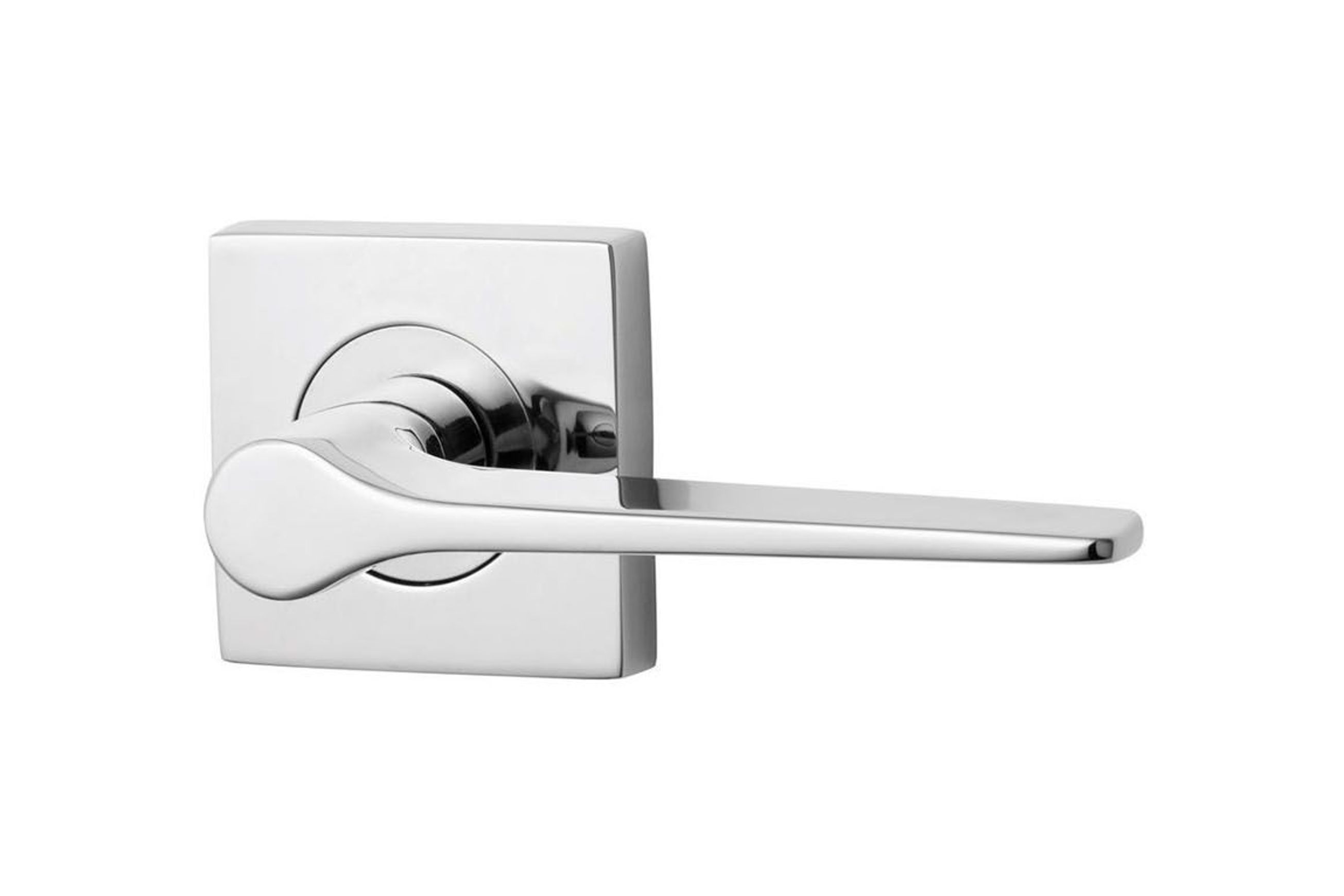 Lockwood 1420 Square Series Brass Door Handles