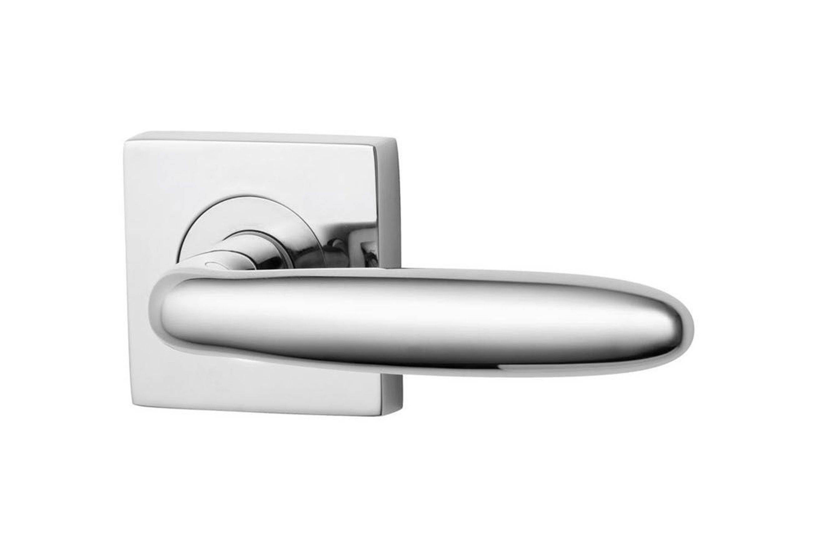 Lockwood 1420 Square Series Brass Door Handles