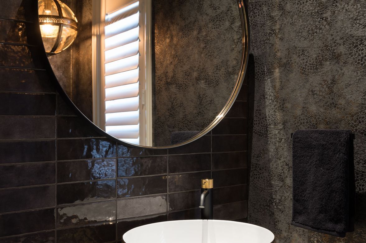 Luxurious Powder Room and Laundry