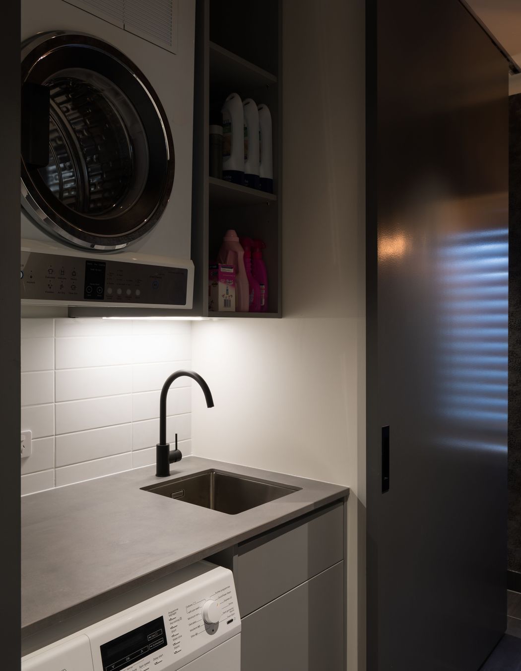 Combined Laundry and Powder Room