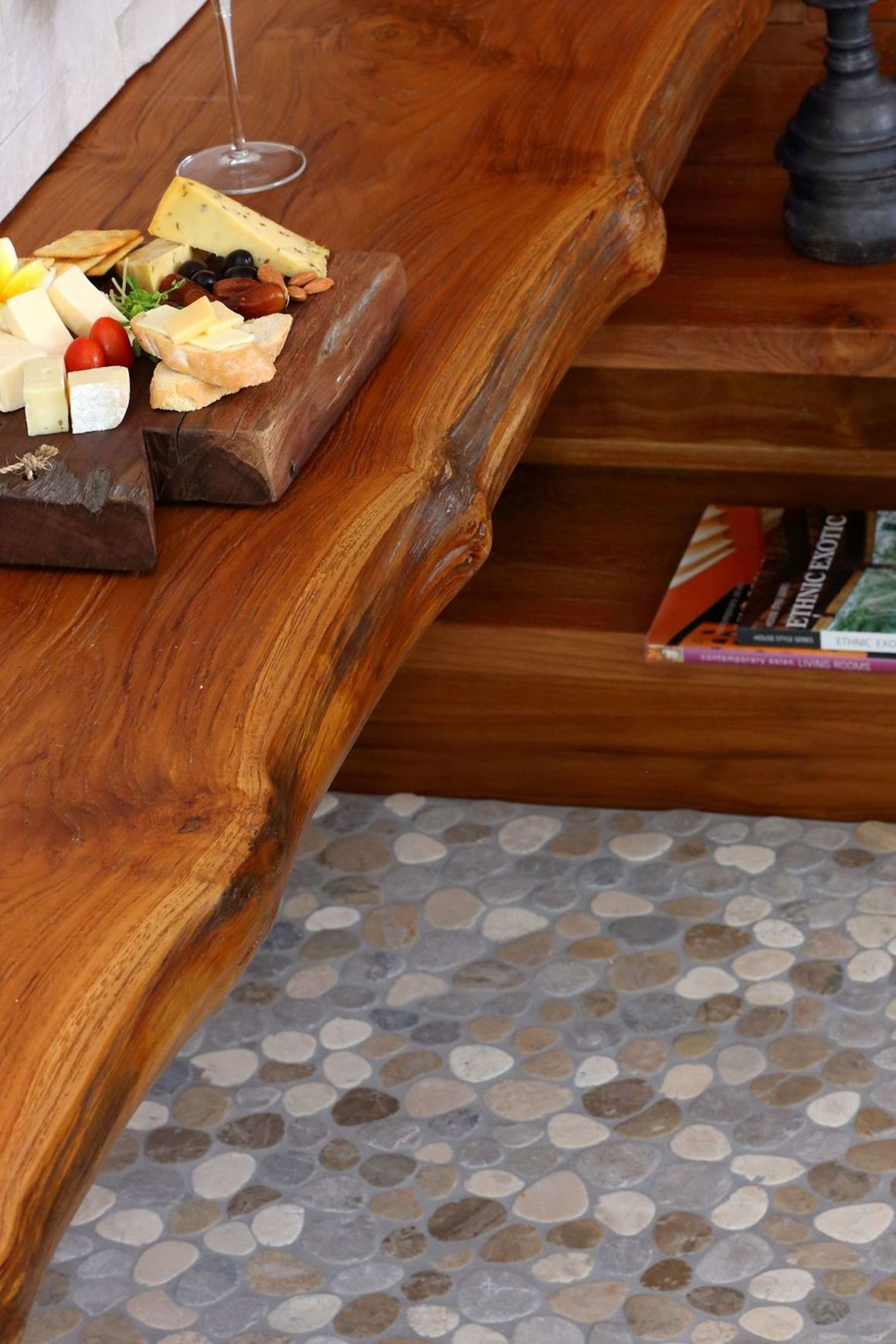 Marble Pebble Interlocking Tile