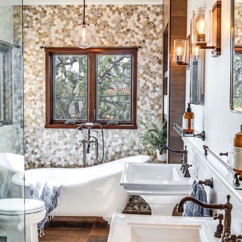 Marble Pebble Interlocking Tile