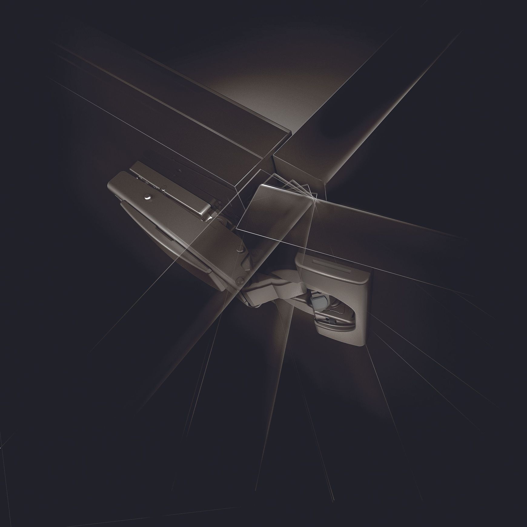 CLIP top BLUMOTION in onyx black