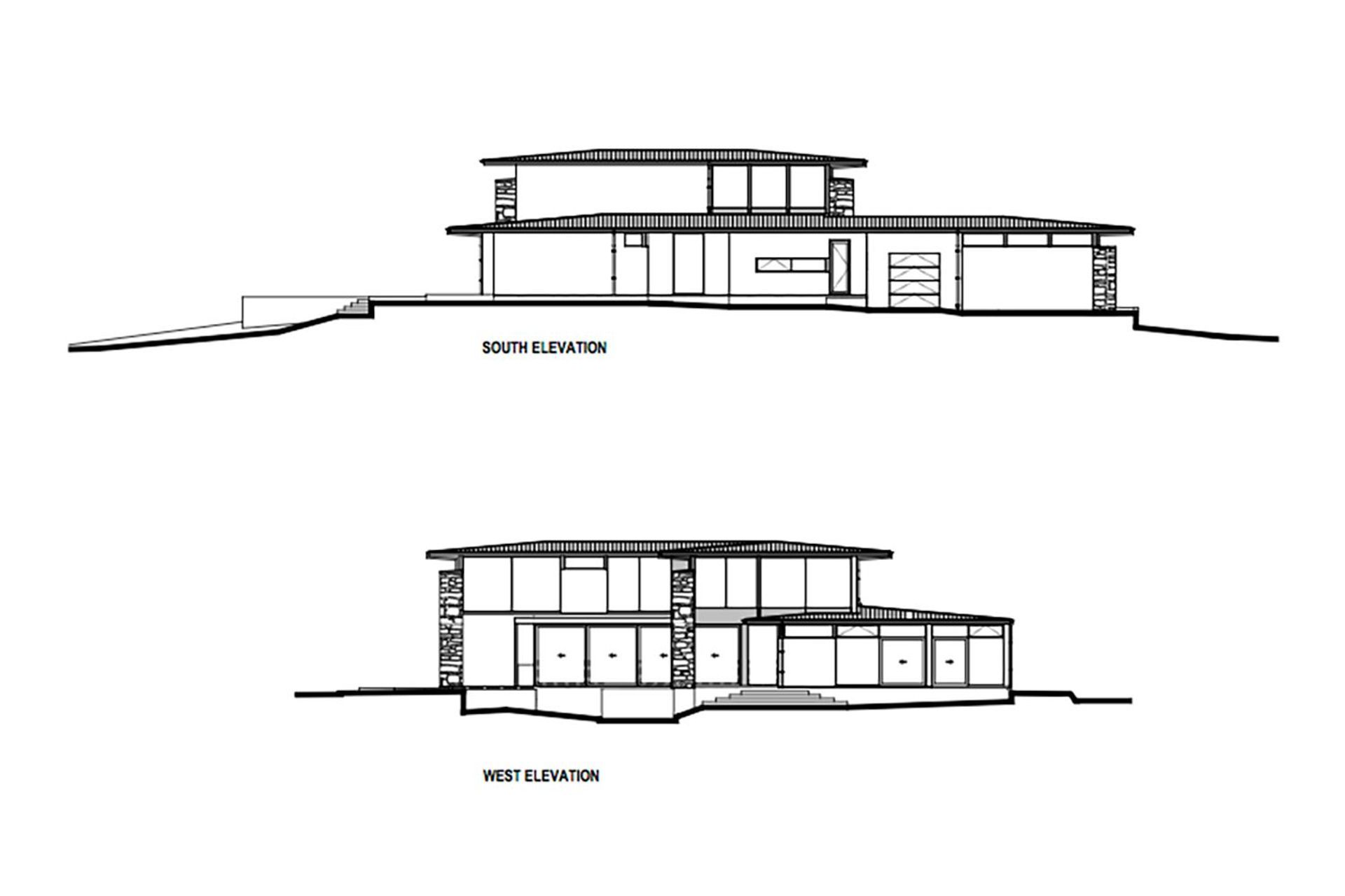 Nau Mai south and west-facing elevations by O'Neil Architecture.