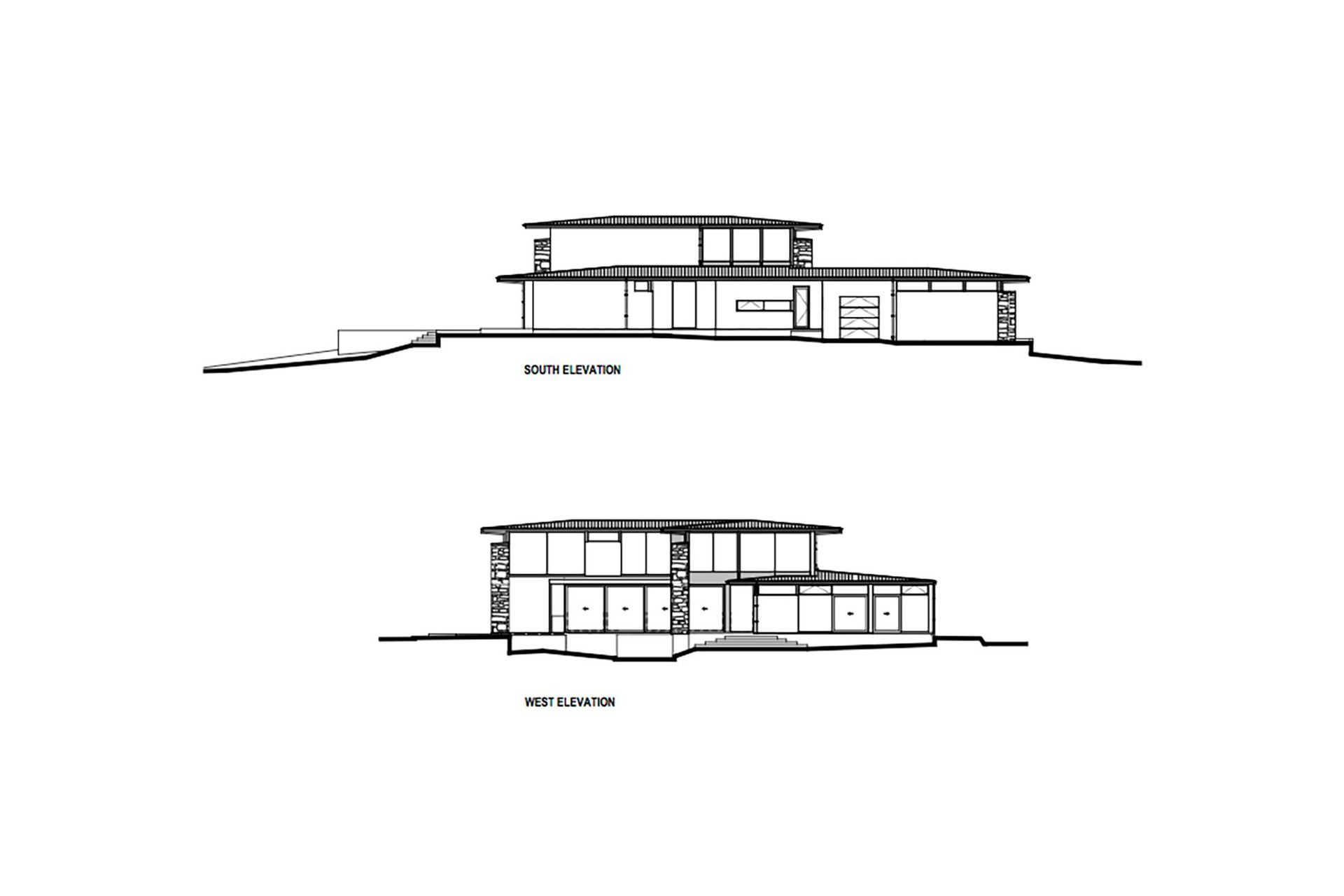 Nau Mai south and west-facing elevations by O'Neil Architecture.