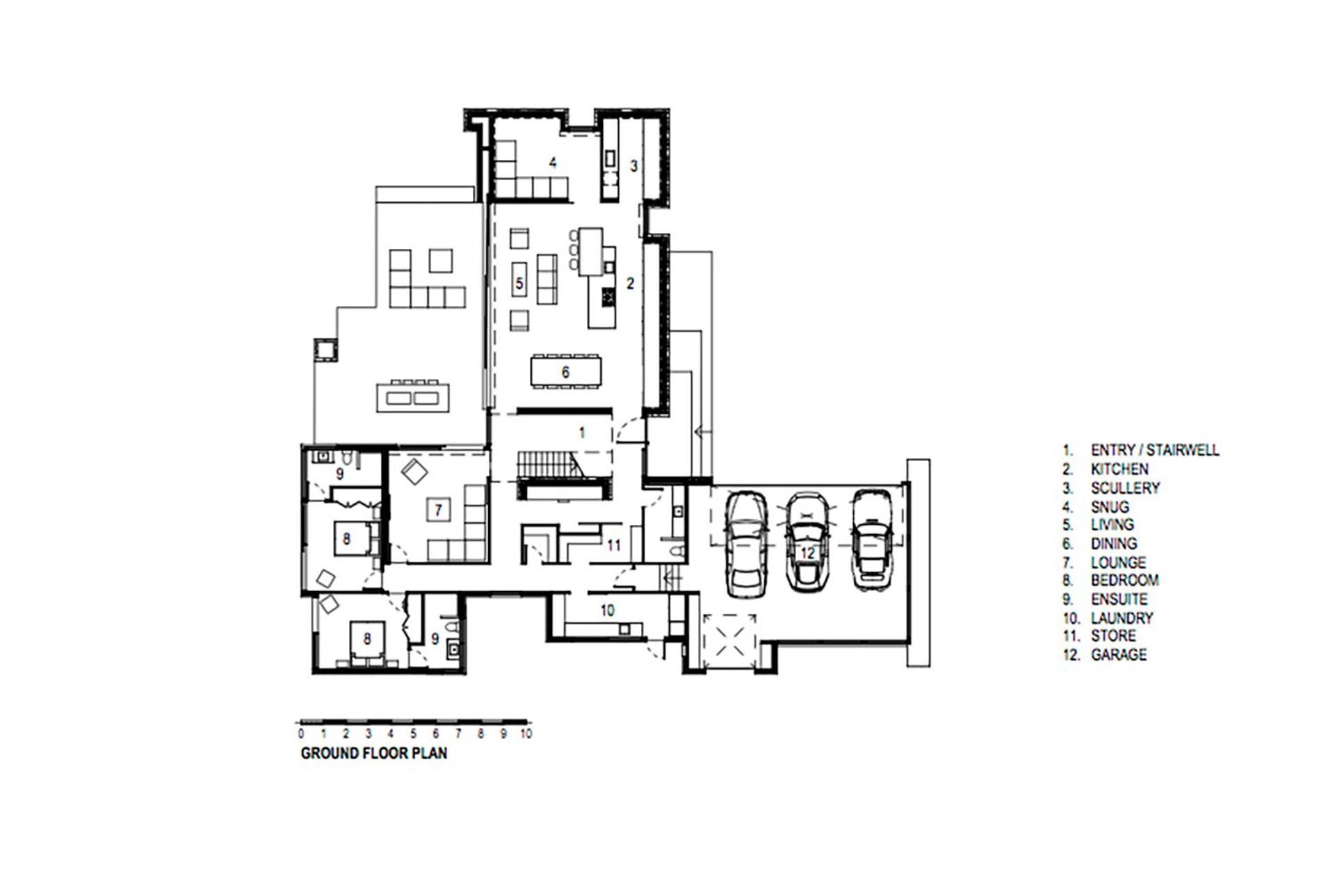Nau Mai ground-floor plan by O'Neil Architecture.
