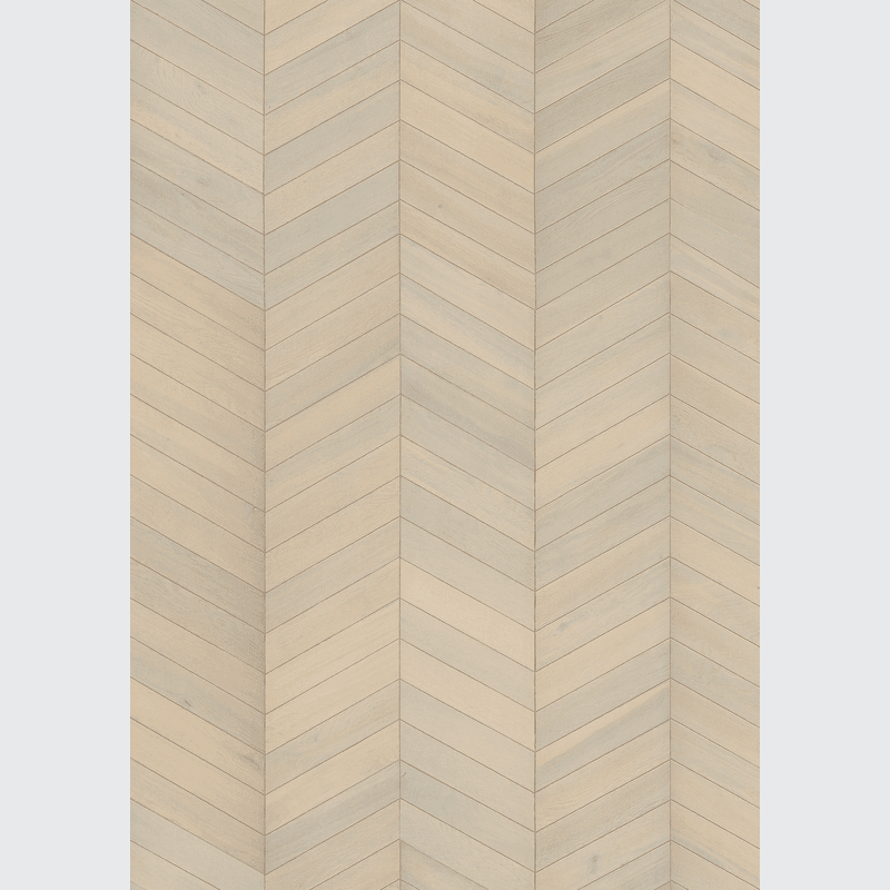 Oak Chevron White Wood Flooring
