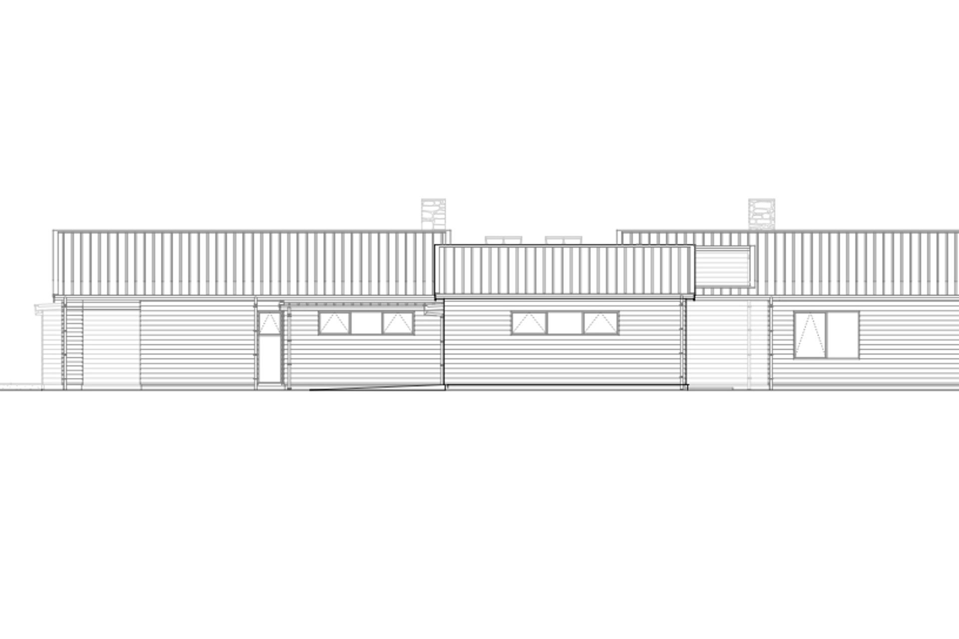 South elevation by Thorne Group Architecture.