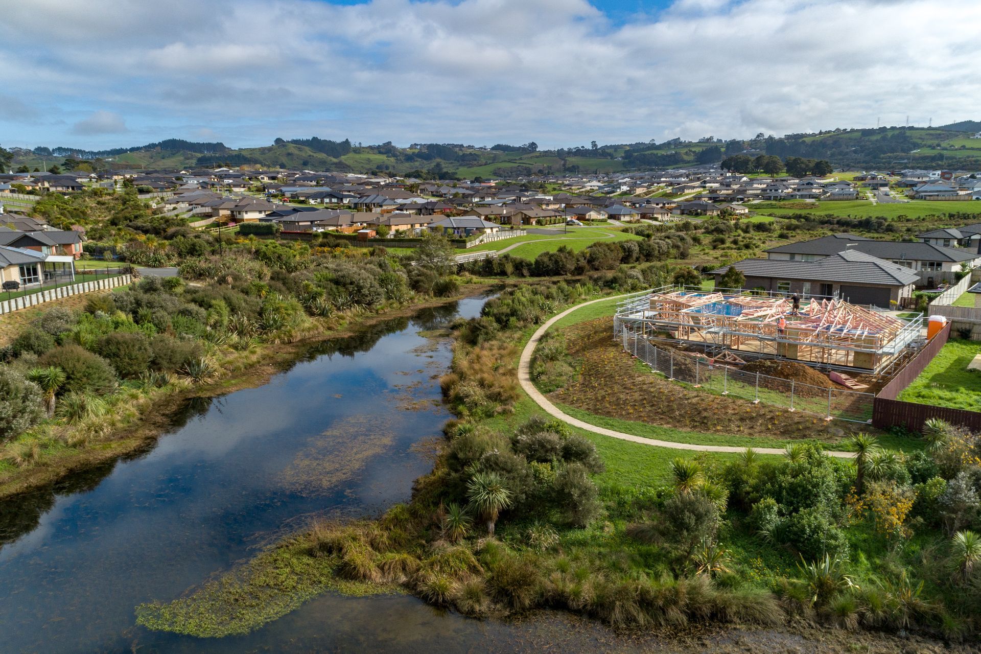 Construction Photography NZ - CPNZ - CivilPlan - Pokeno Development - Drone Photo 2
