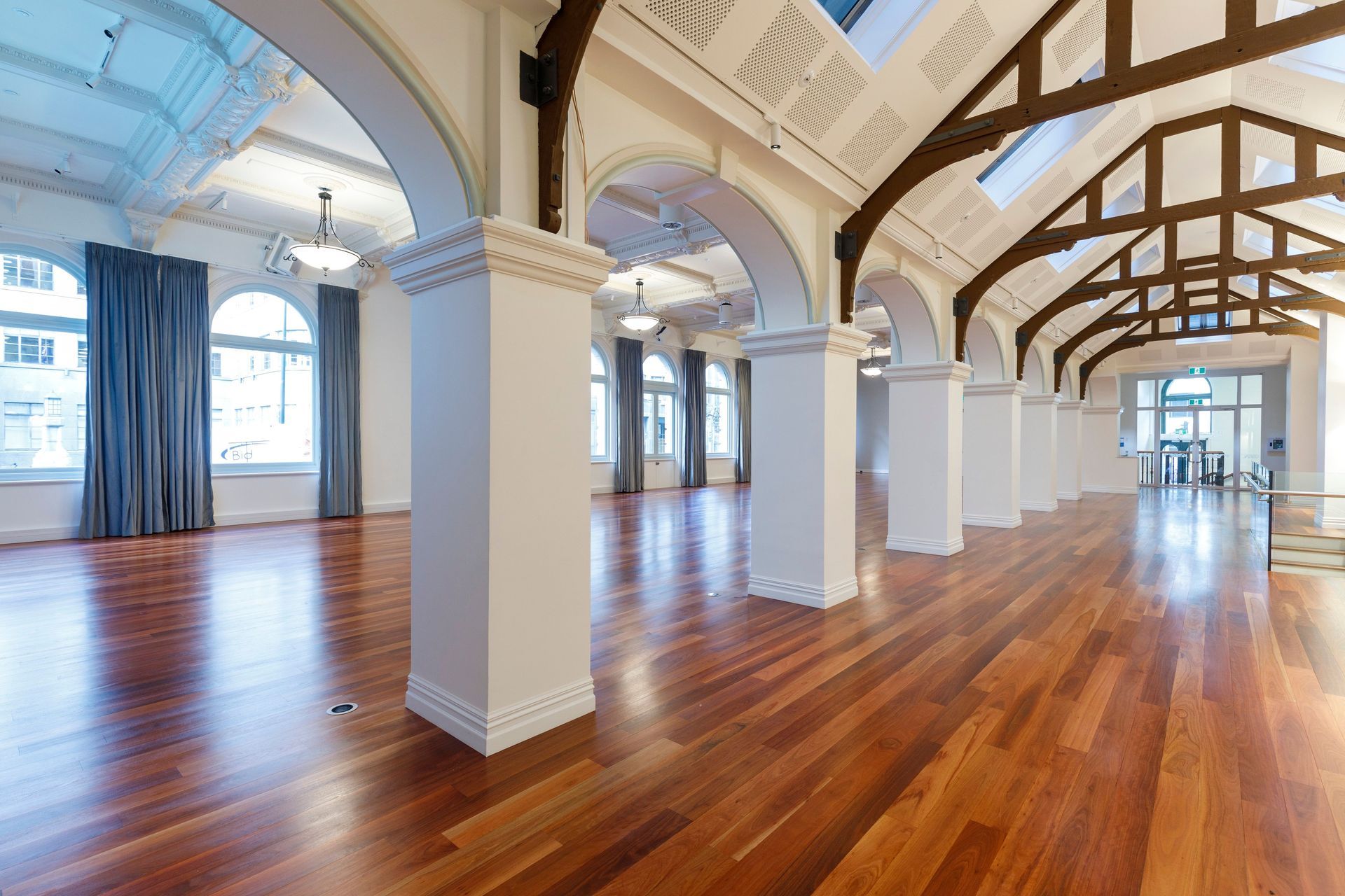 HURFORD'S FOURTEEN Red Ironbark Flooring - Public Trust Hall, Wellington NZ