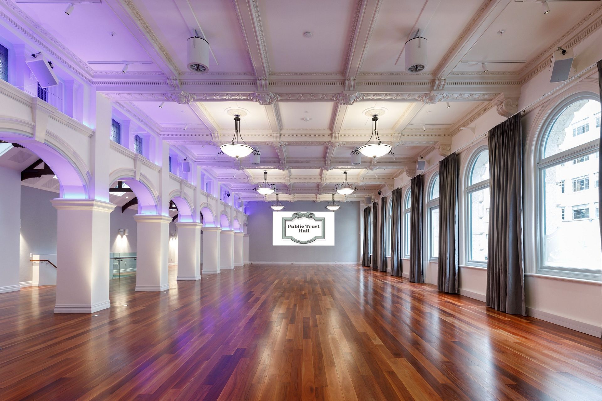 HURFORD'S FOURTEEN Red Ironbark Flooring - Public Trust Hall, Wellington NZ