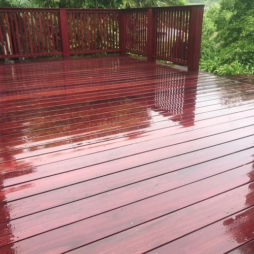 Purple Heart Hardwood Decking