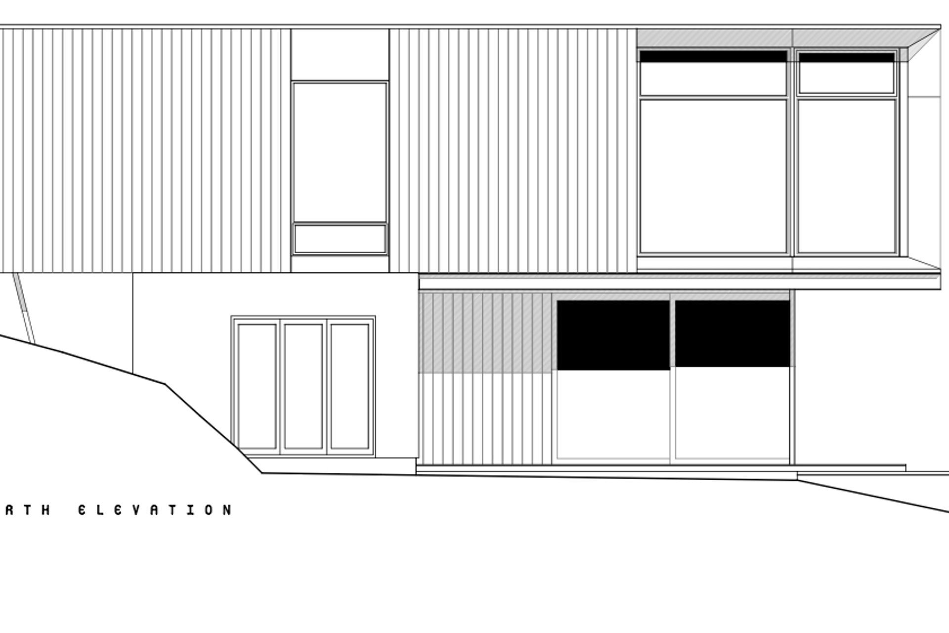 The north elevation  by Objects.