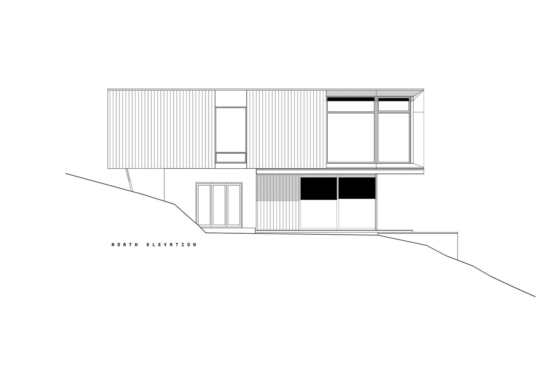 The north elevation  by Objects.
