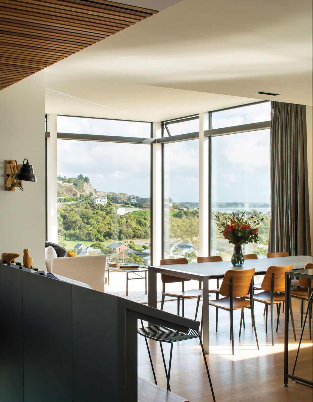 The view from the top of the staircase.