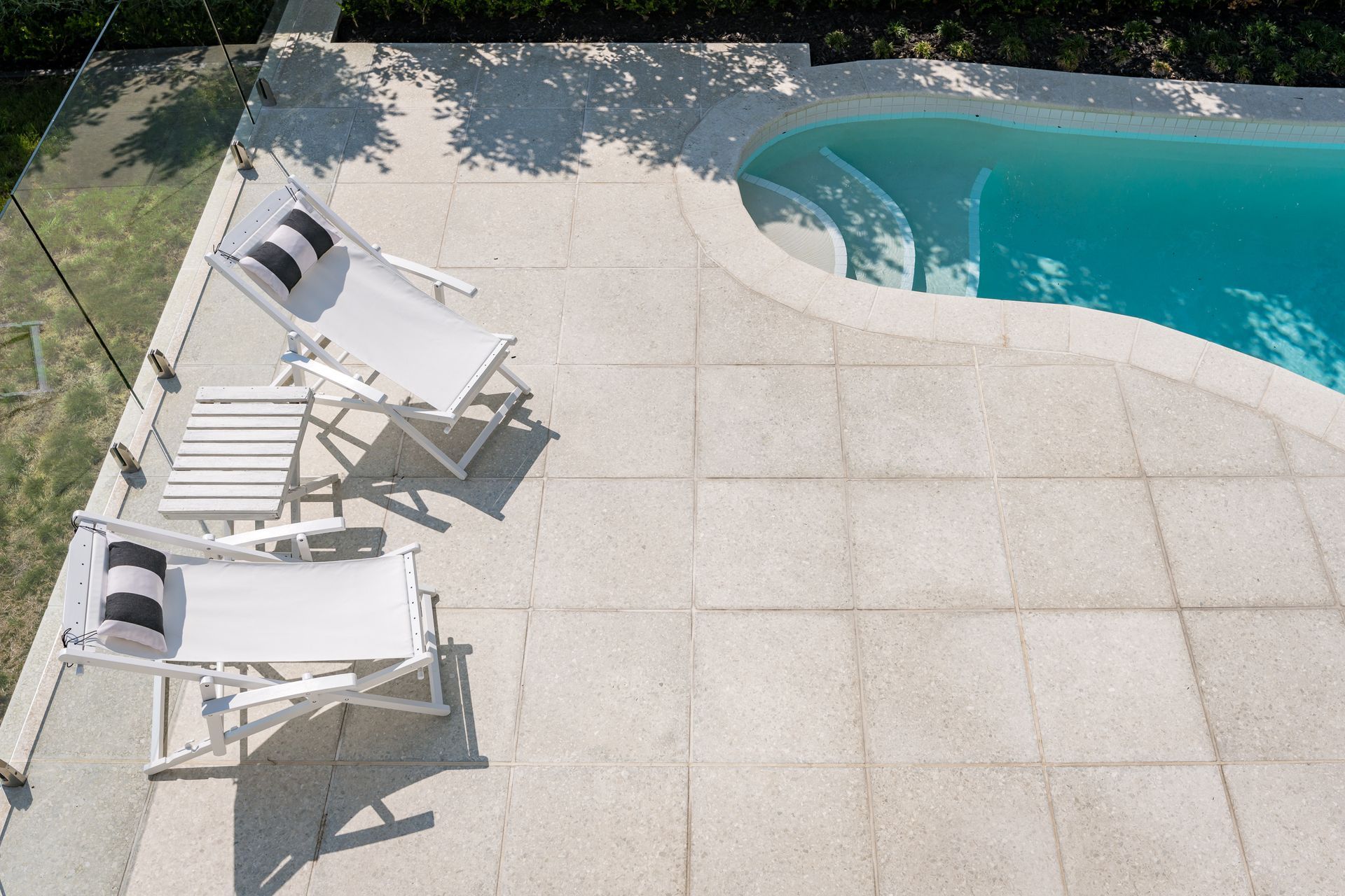 Jagas Concrete Terrazzo Pavers - Limestone