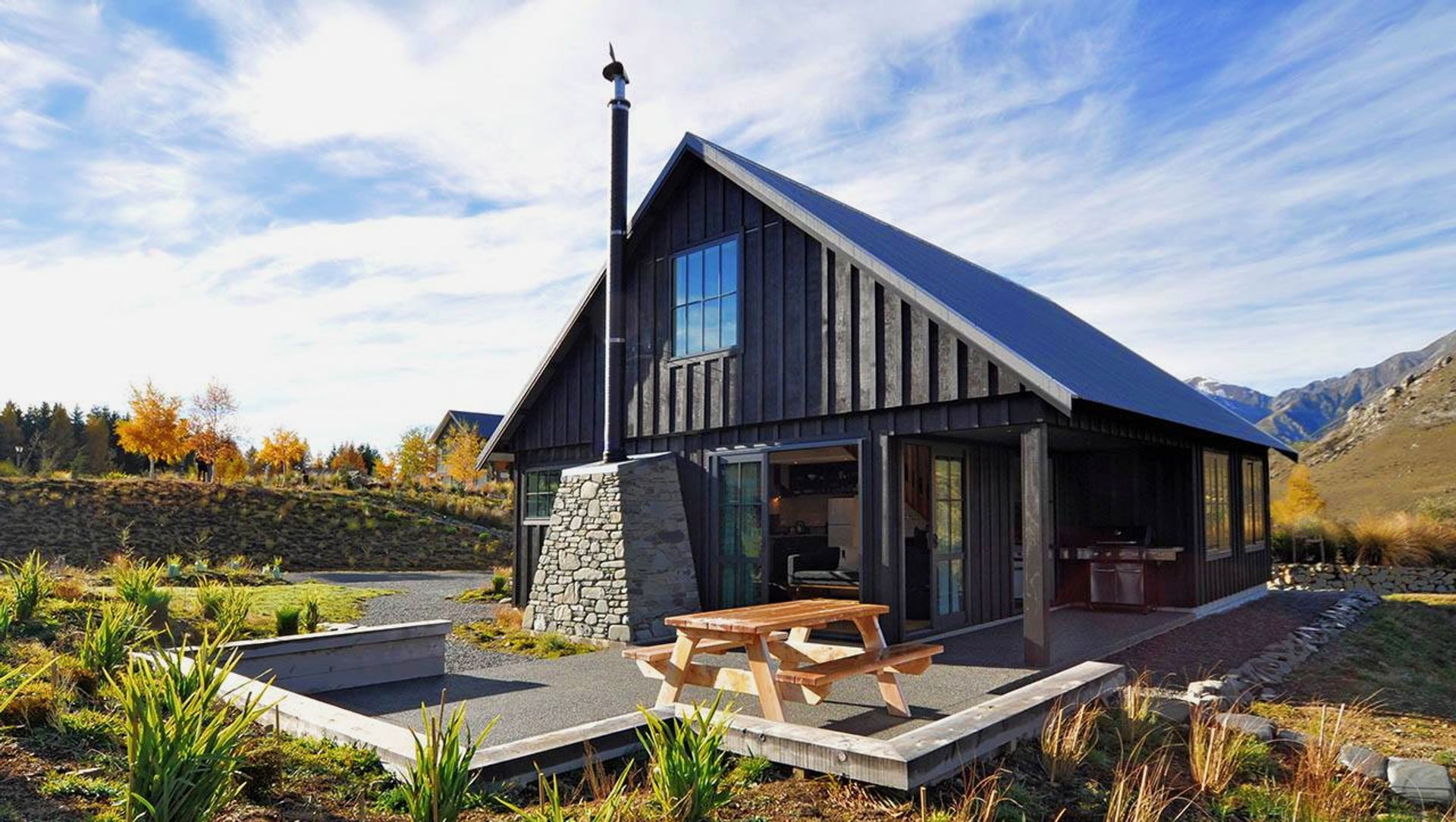 River Stone Hut banner