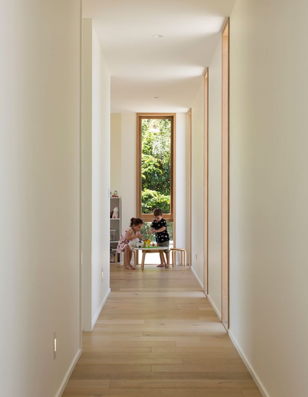 The corridor to the children's bedrooms.
