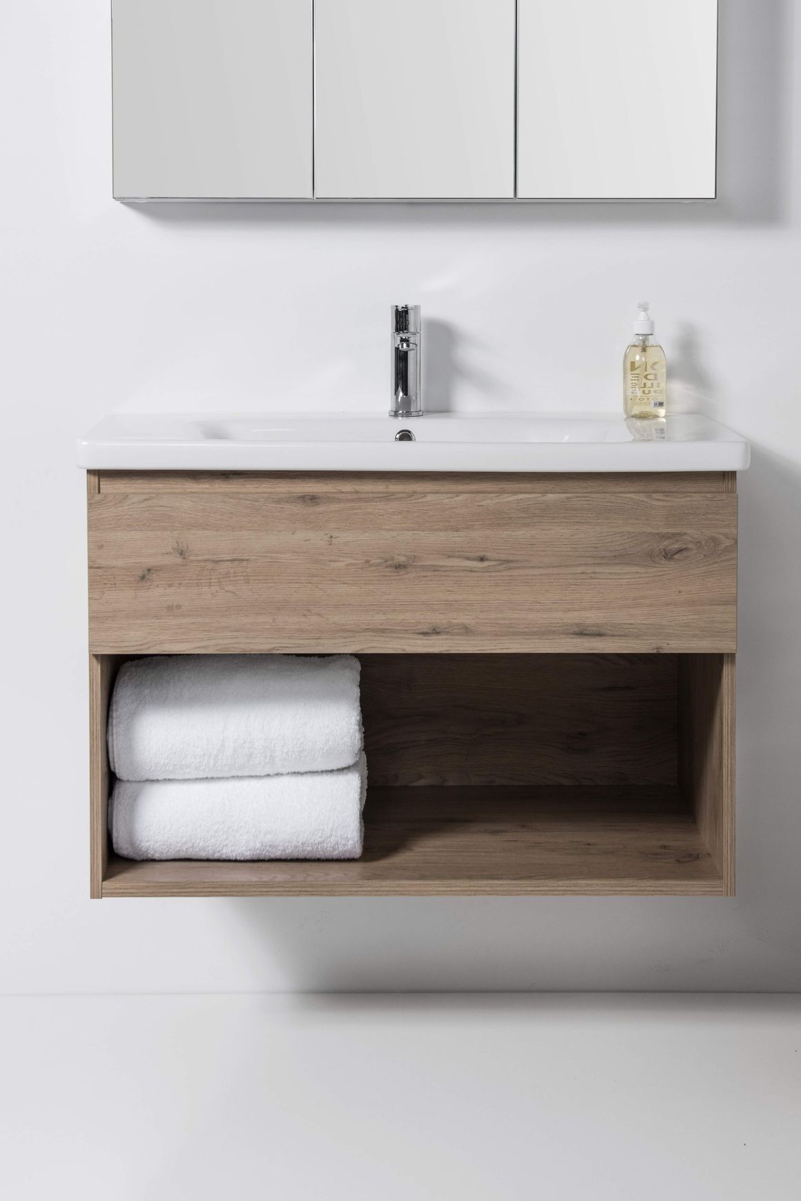 Soft 900 Wall-Hung Vanity 1 Drawer & Open Shelf