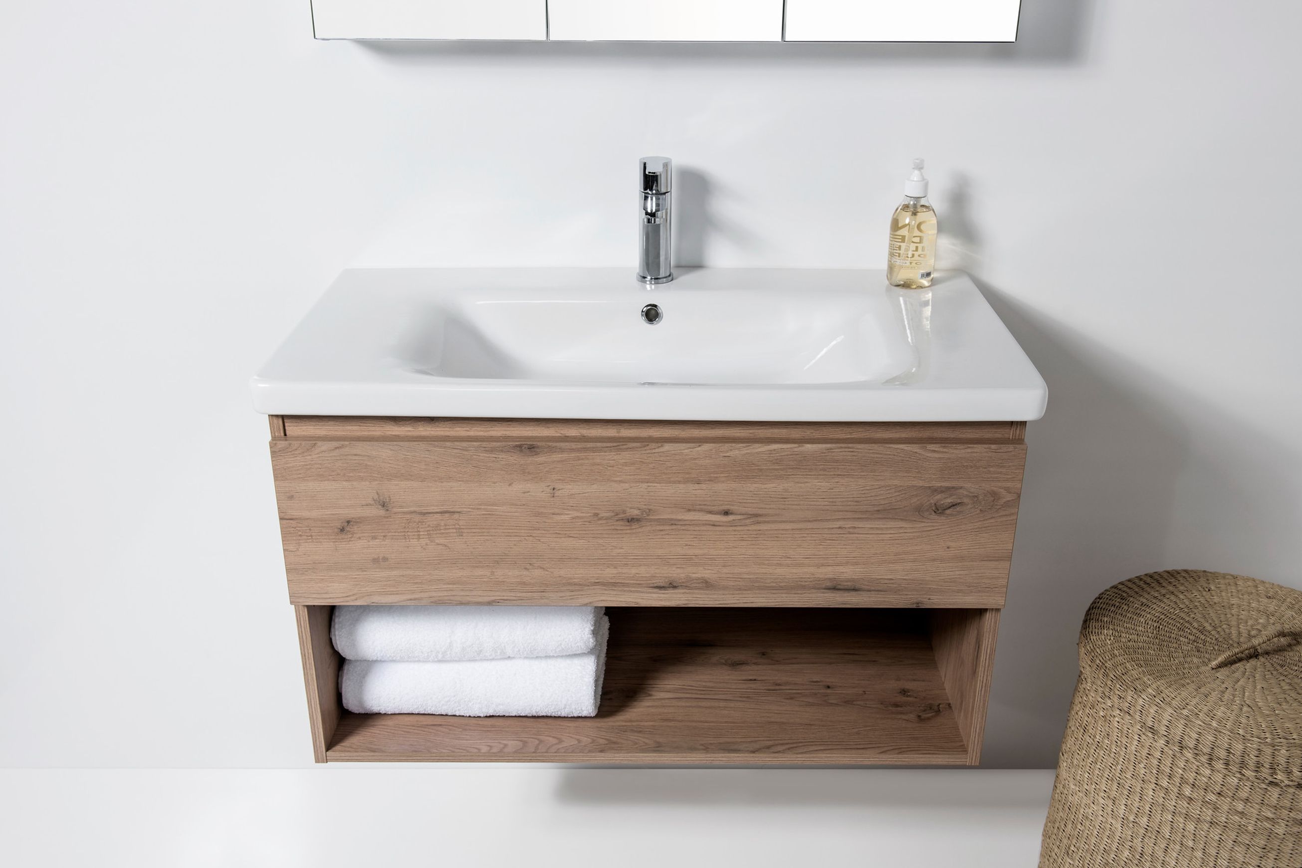 Soft 900 Wall-Hung Vanity 1 Drawer & Open Shelf