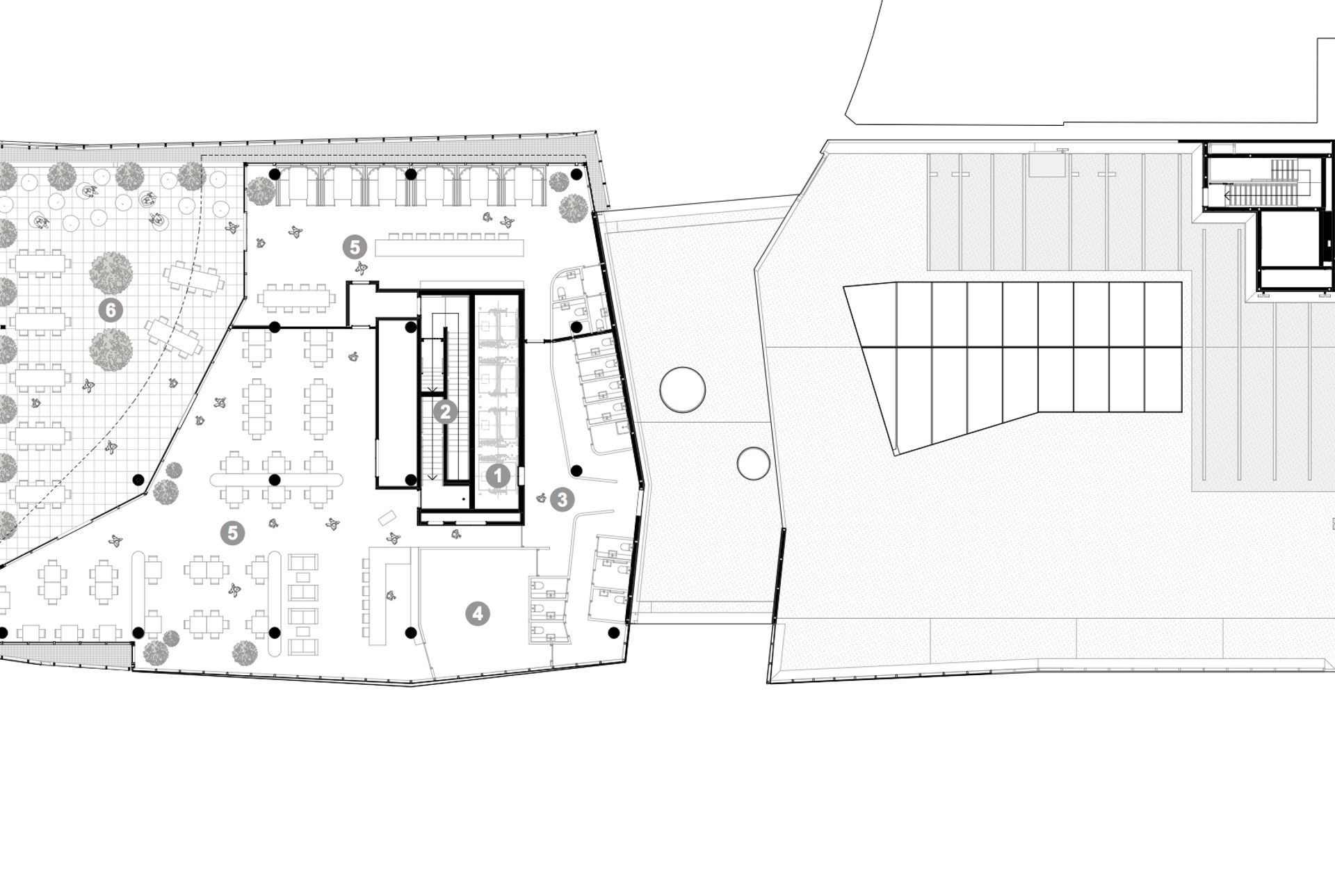 2 Cathedral Square, Christchurch – fourth-floor plan by Sheppard &amp; Rout Architects.