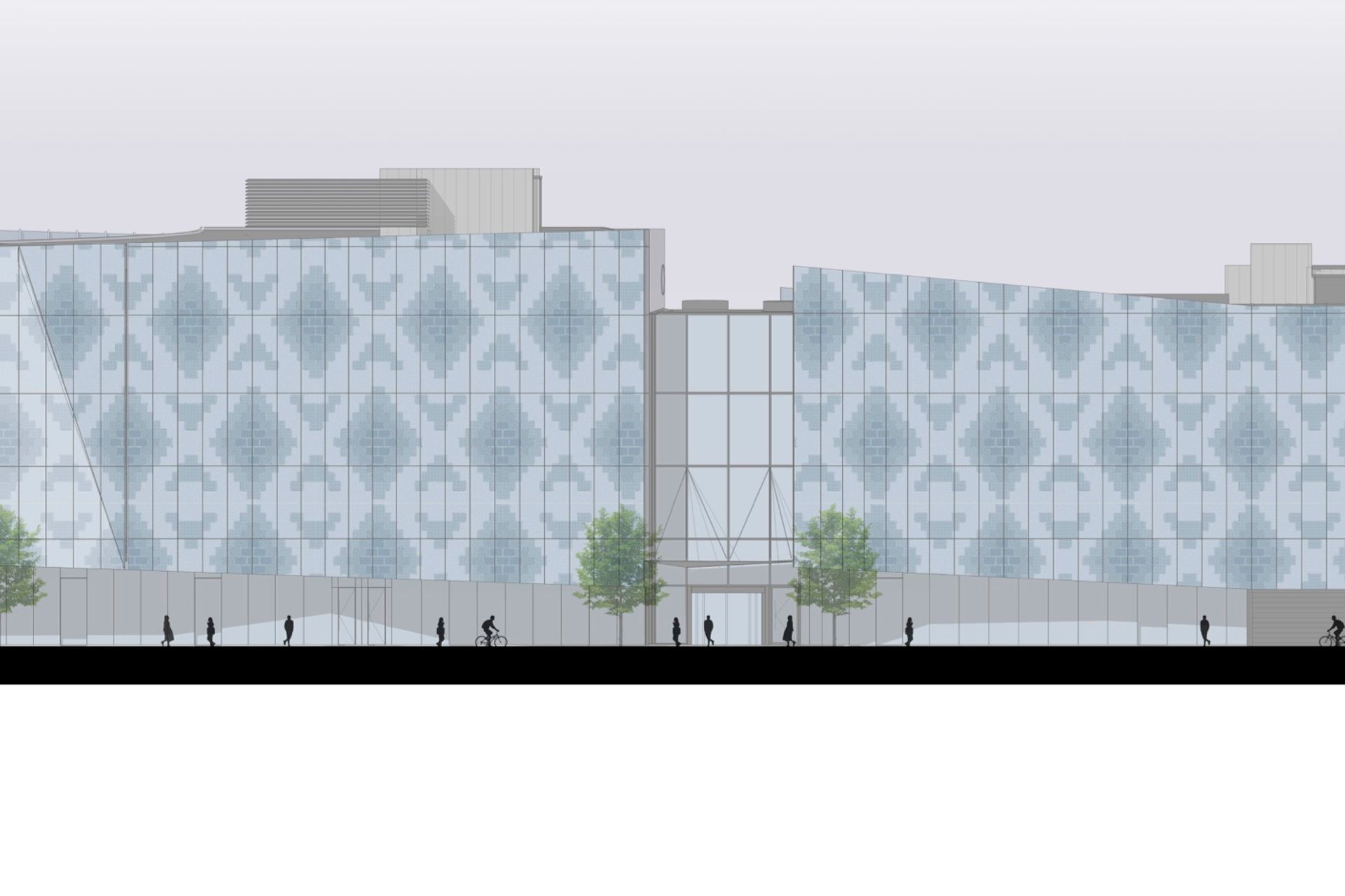 2 Cathedral Square, Christchurch – south-facing elevation by Sheppard &amp; Rout Architects.