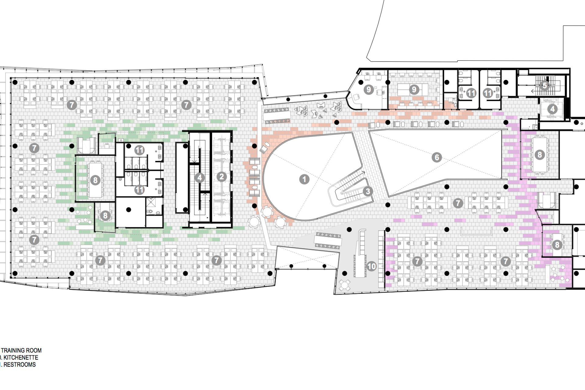 2 Cathedral Square, Christchurch – third-floor plan by Sheppard &amp; Rout Architects.