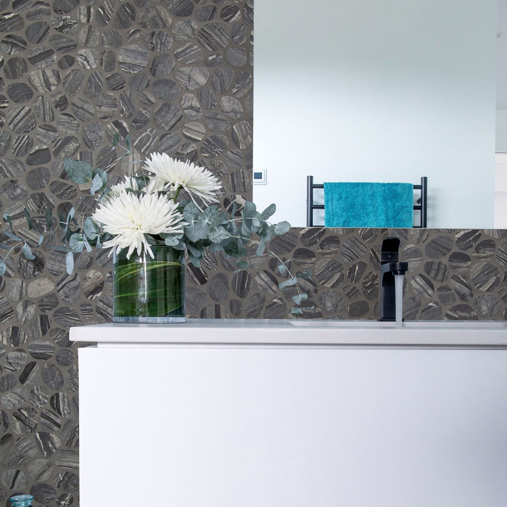 Spindrift Marble Interlocking Tile