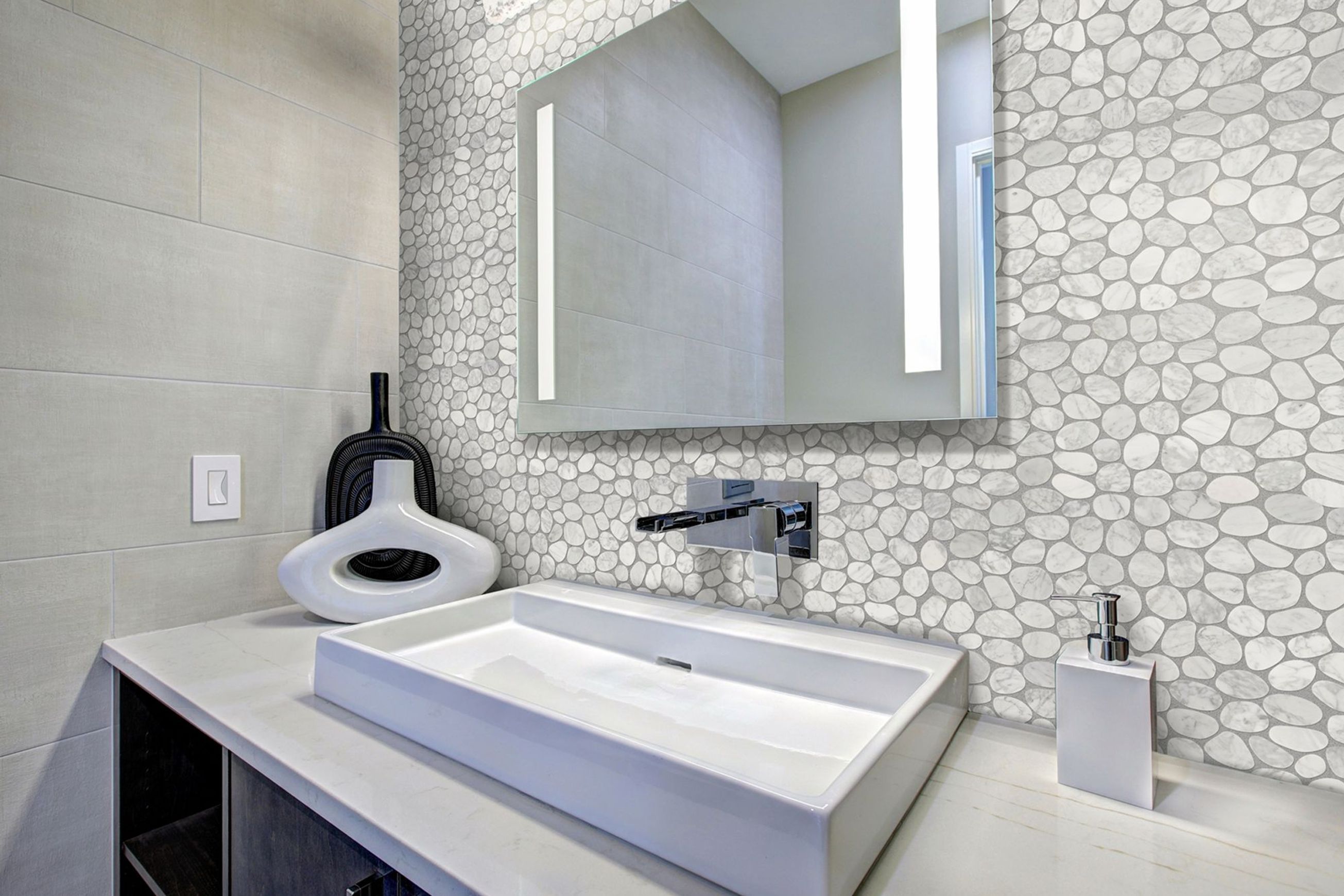 Spindrift Marble Interlocking Tile