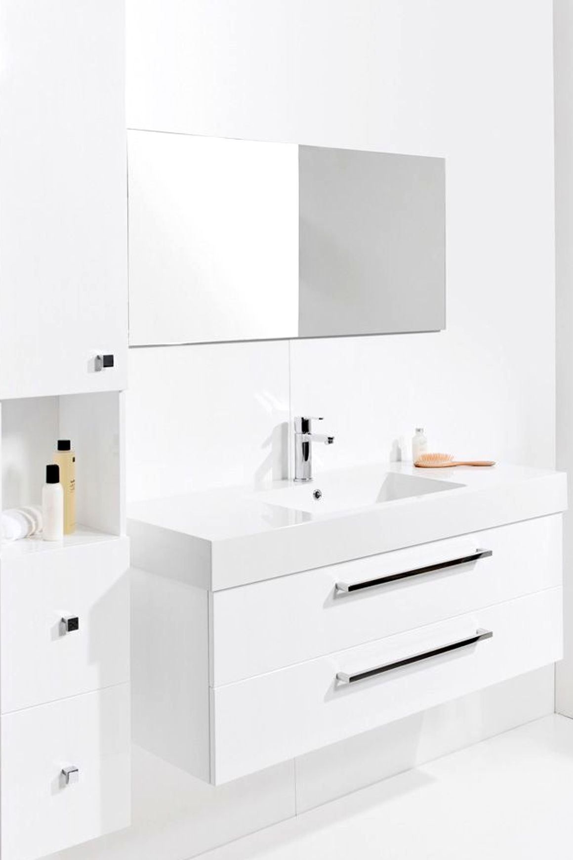 Splash Wall-Hung Vanity, 2 Drawers