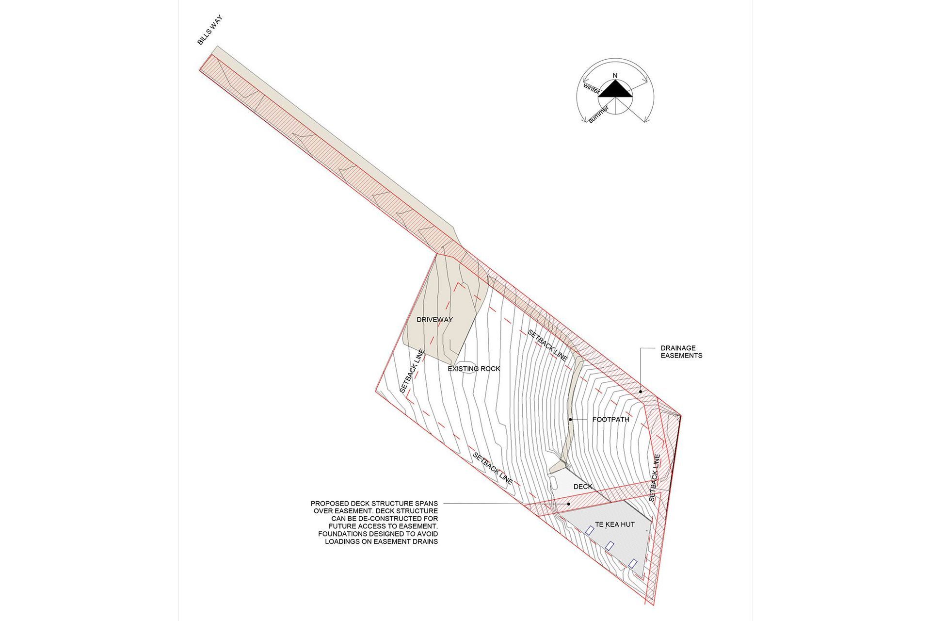 Site plan by Rafe Maclean Architects.