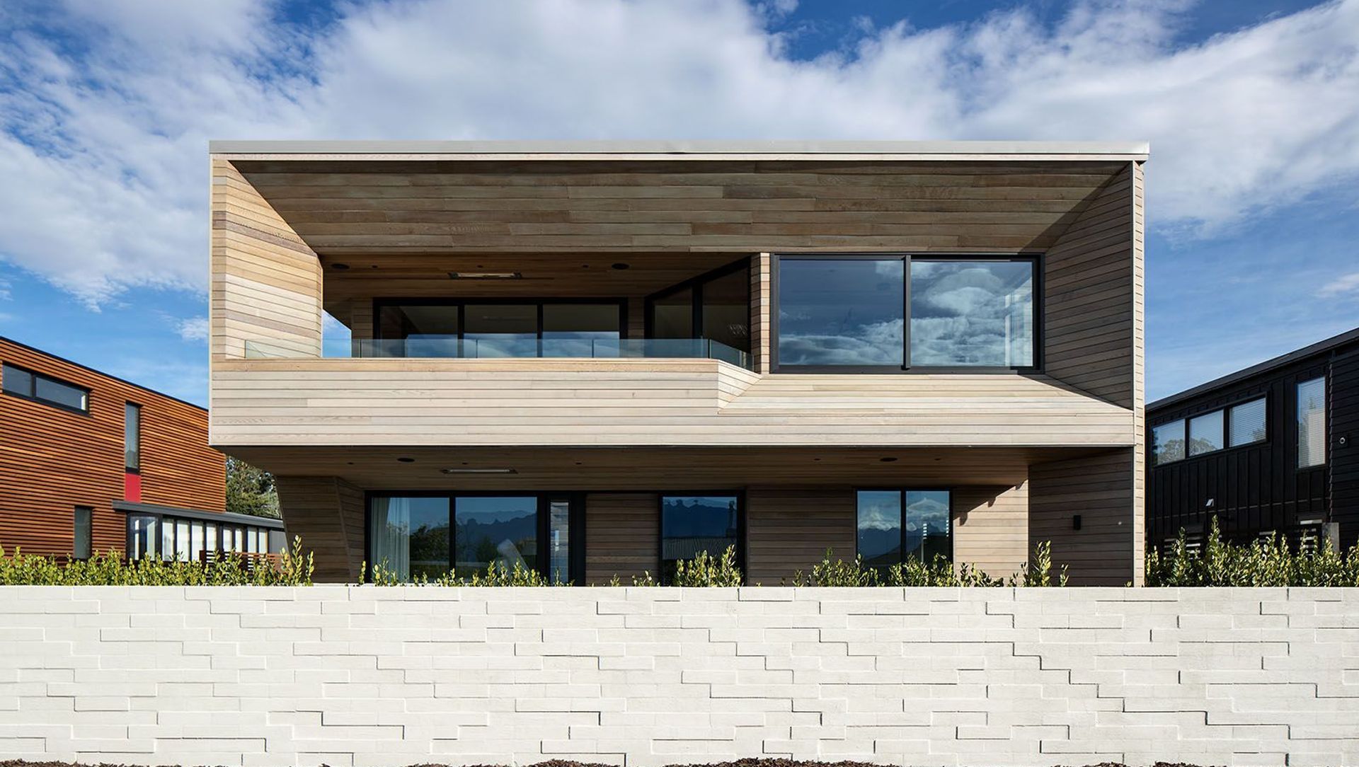 Te Whare Rakau: the timber house banner