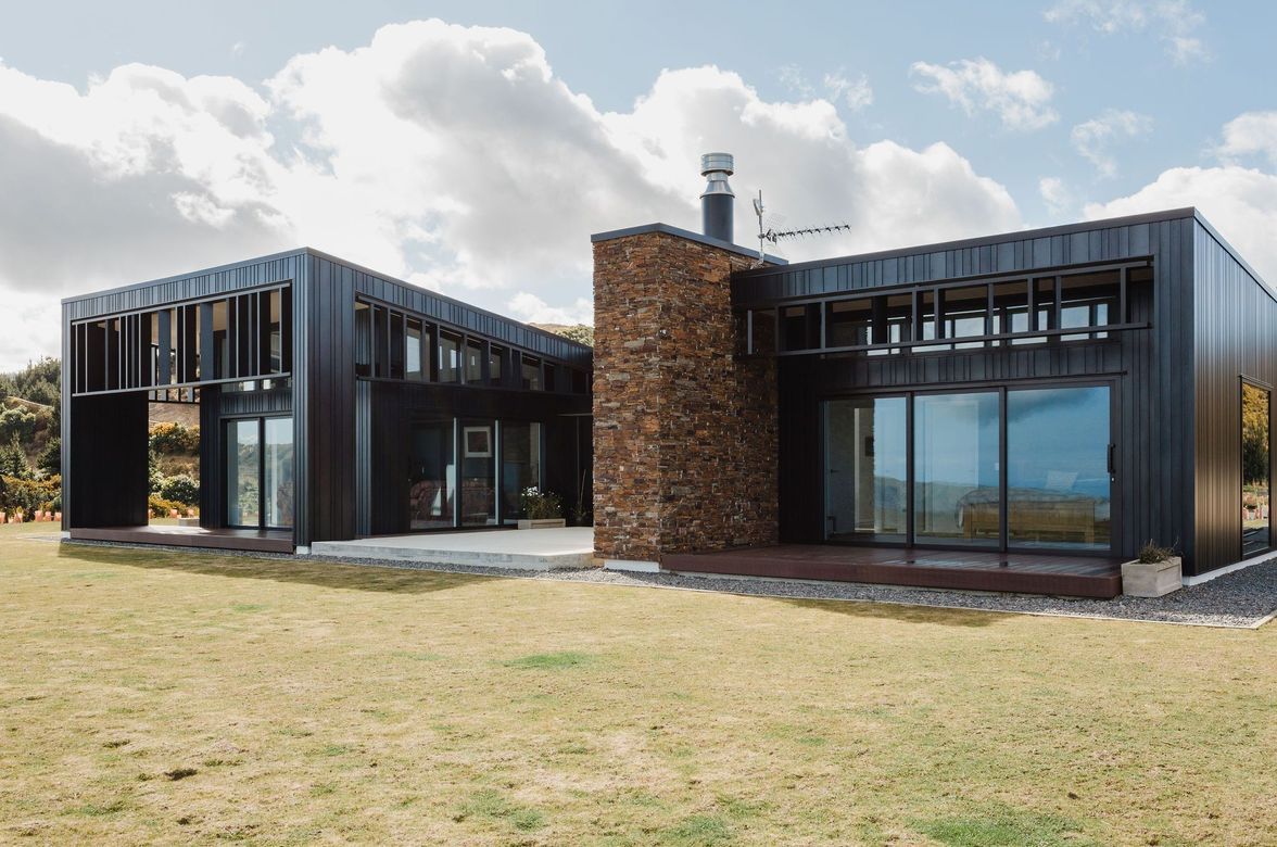 The Aluminum Black House at Pahutahanui