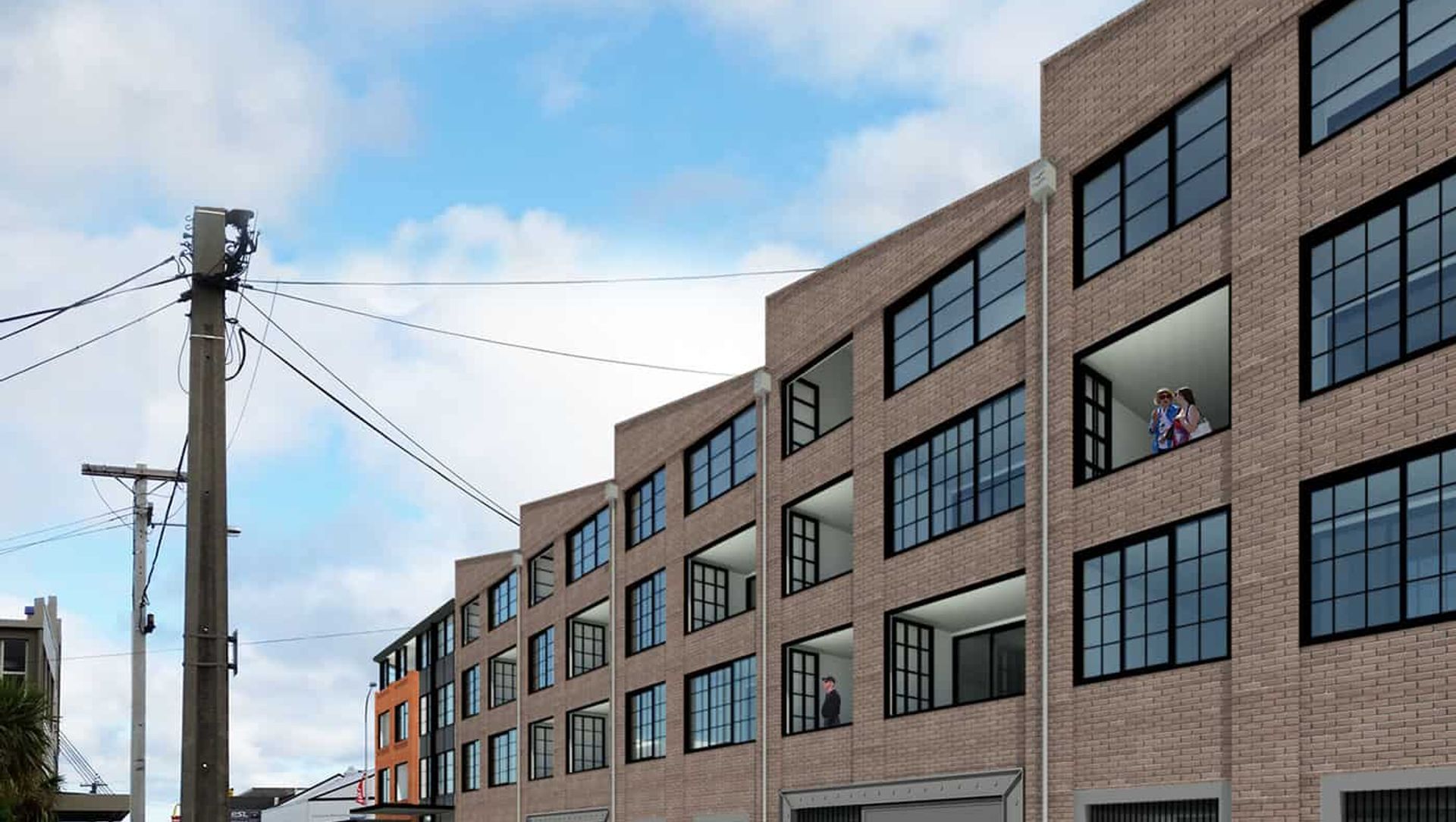 The District Apartments banner