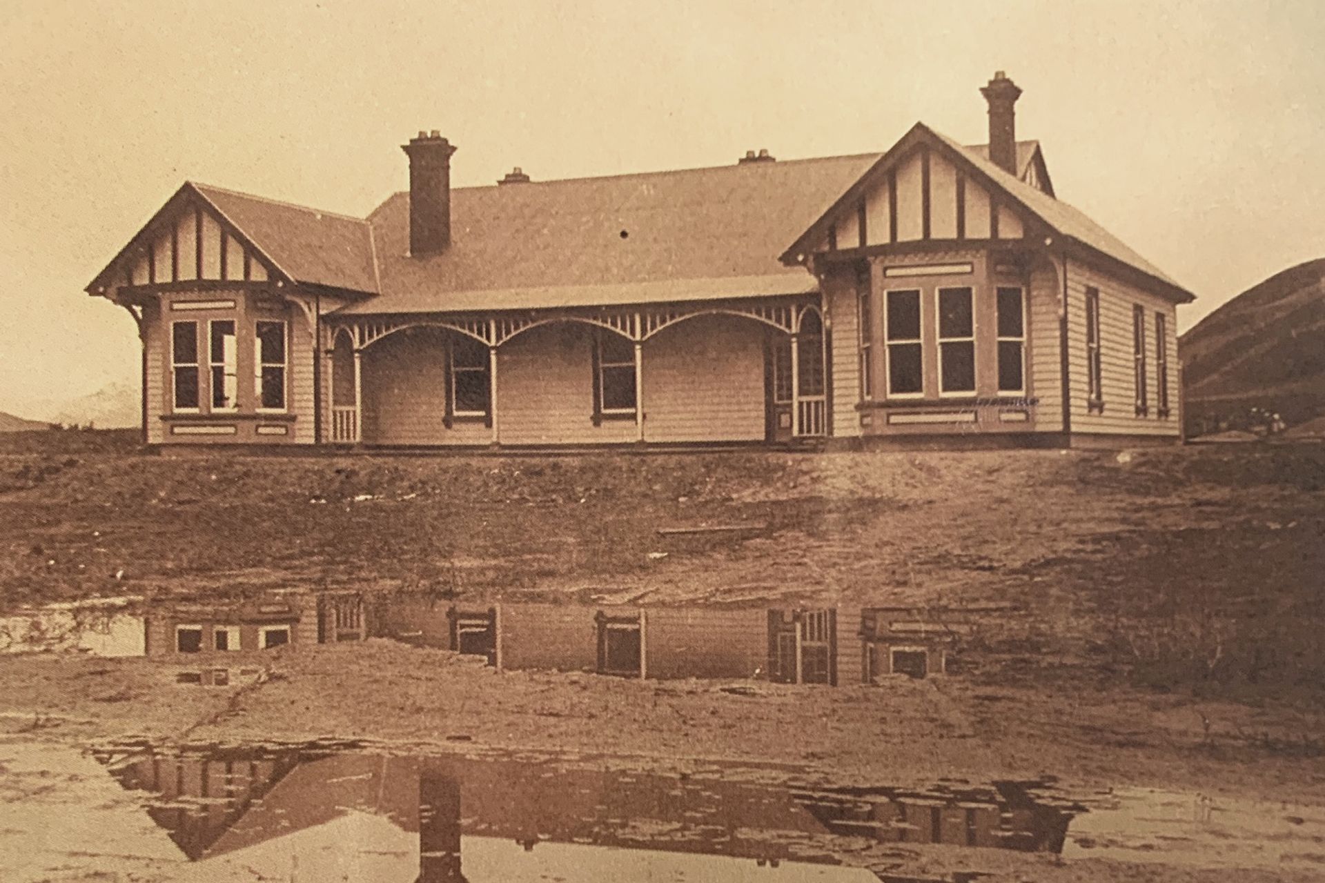 View of The Homestead soon after completion in 1909.<br />(Source - Lakes District Museum)