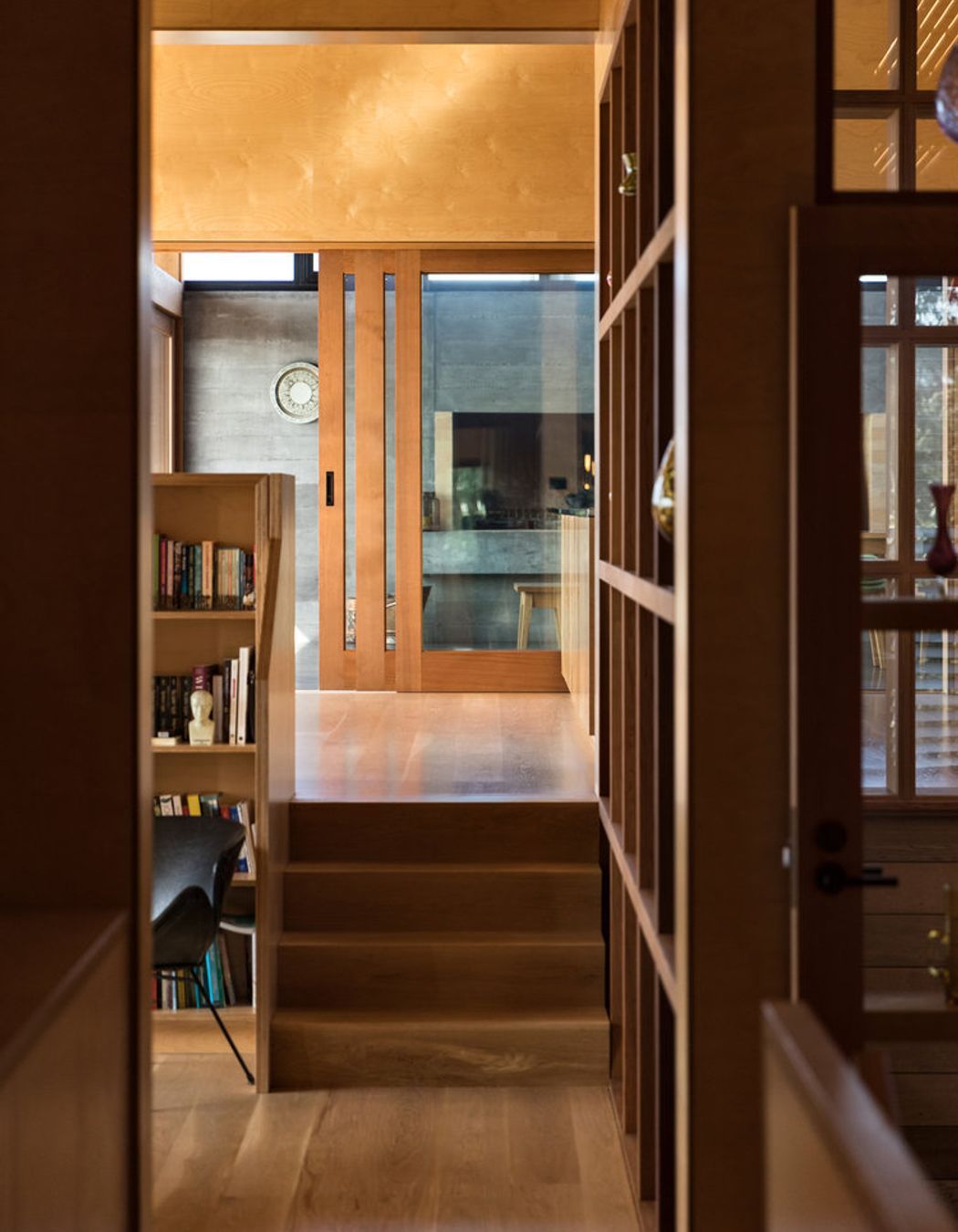 Looking from the lounge towards the entertainment room.