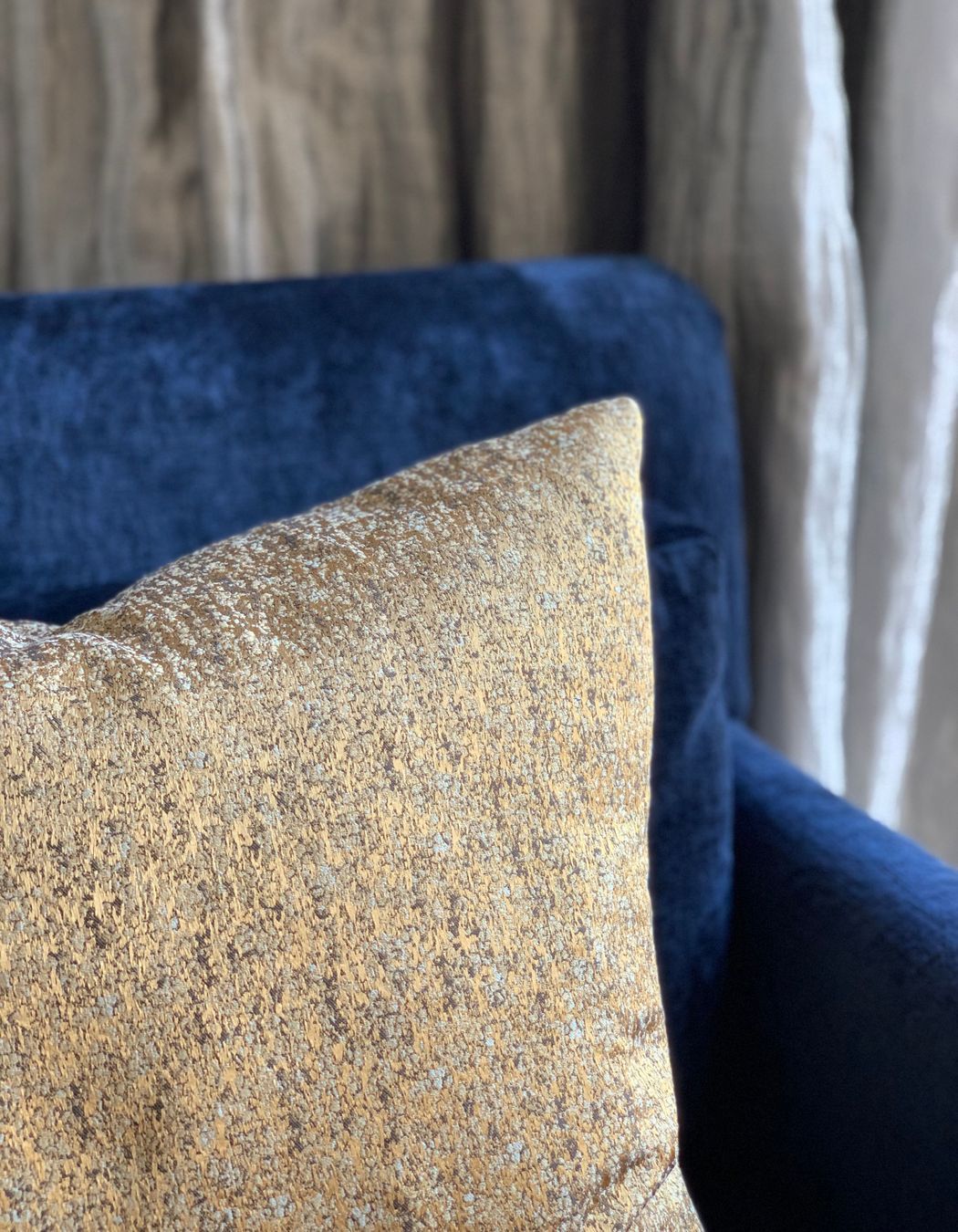 Shades of gold, sitting on midnight blue velvet