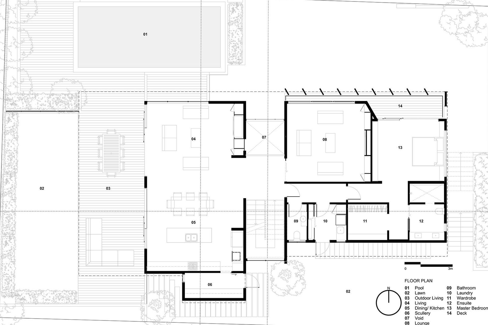 First-floor plan by Jerram Tocker Barron Architects.
