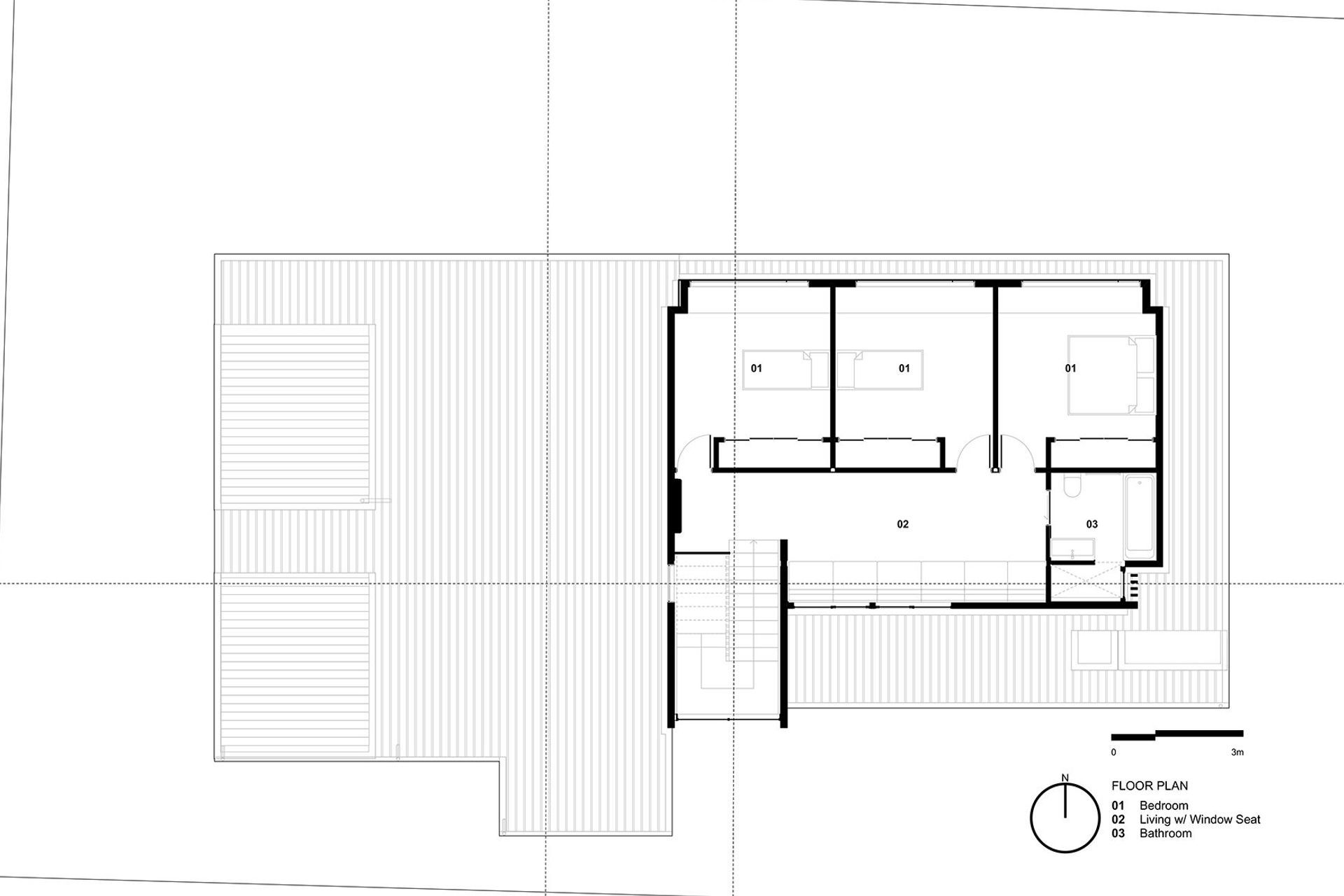 Second-floor plan by Jerram Tocker Barron Architects.